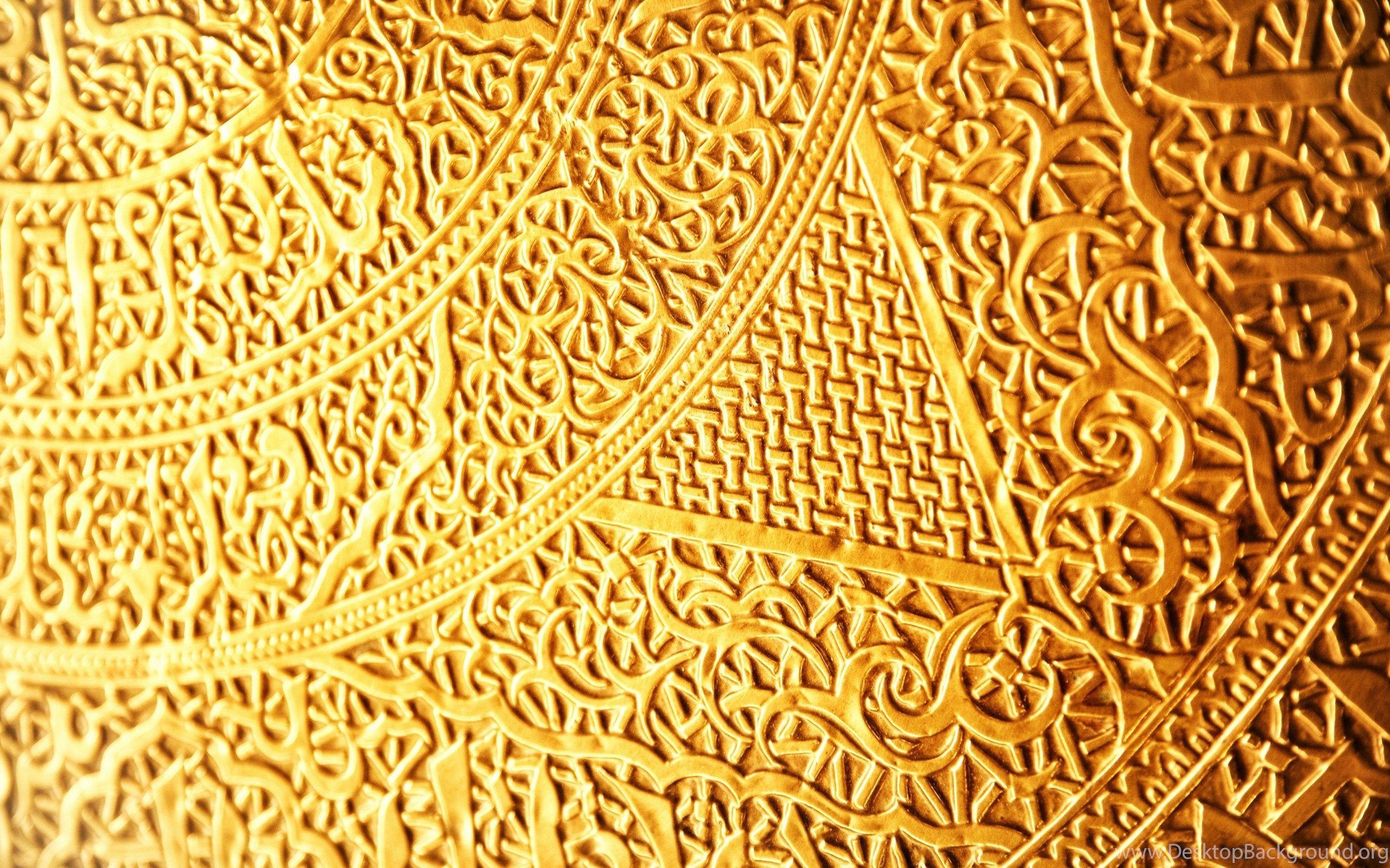 Gold Abstract 4k Wallpaper