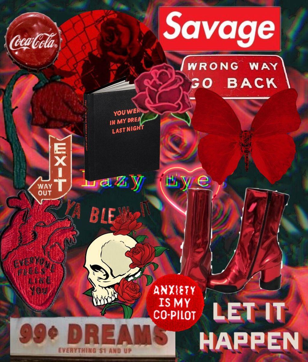 1024x1203 Red Aesthetic Wallpaper
