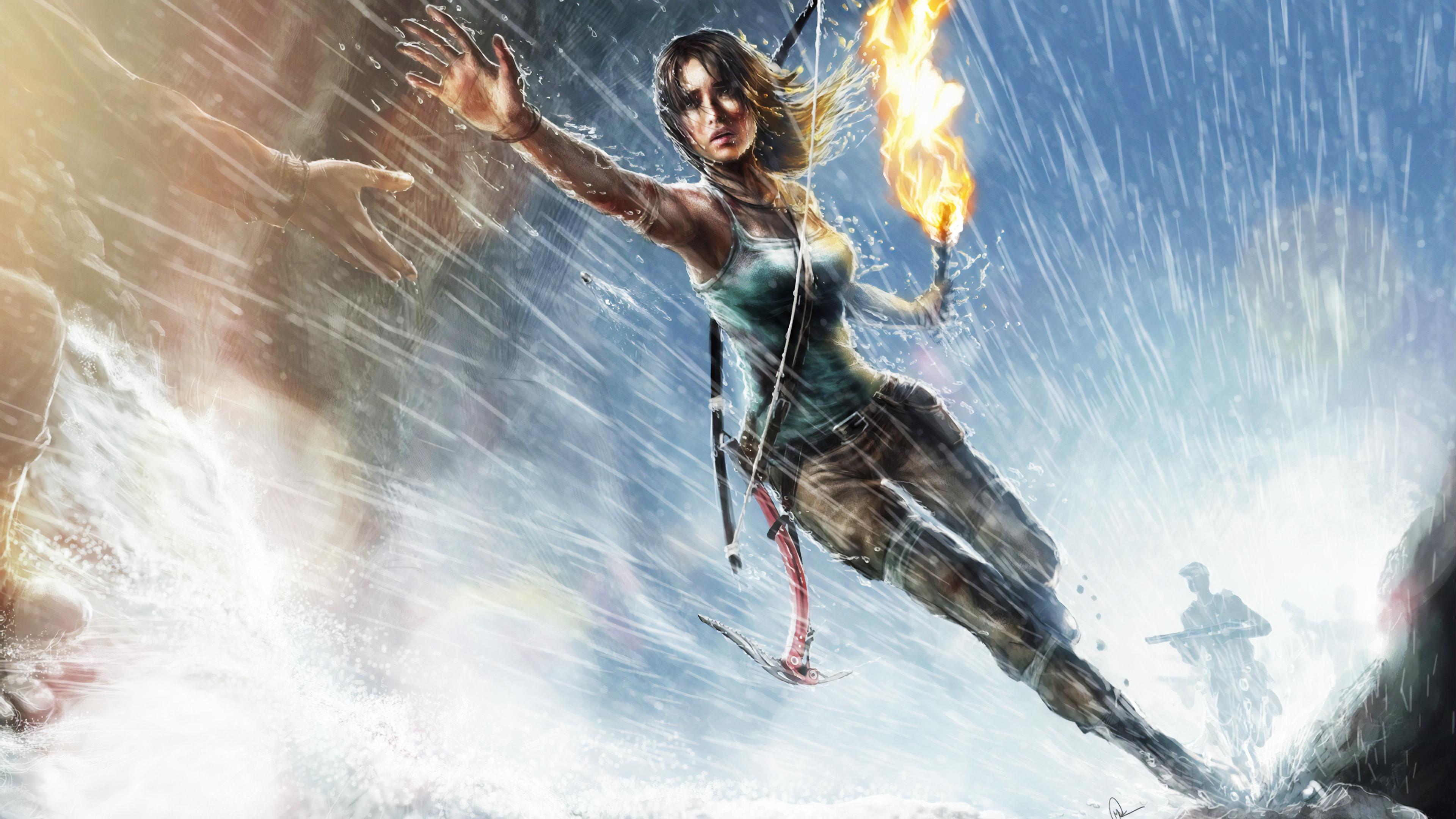 3840x2160 Wallpaper 4k Lara Croft Tomb Raider Art Wallpaper