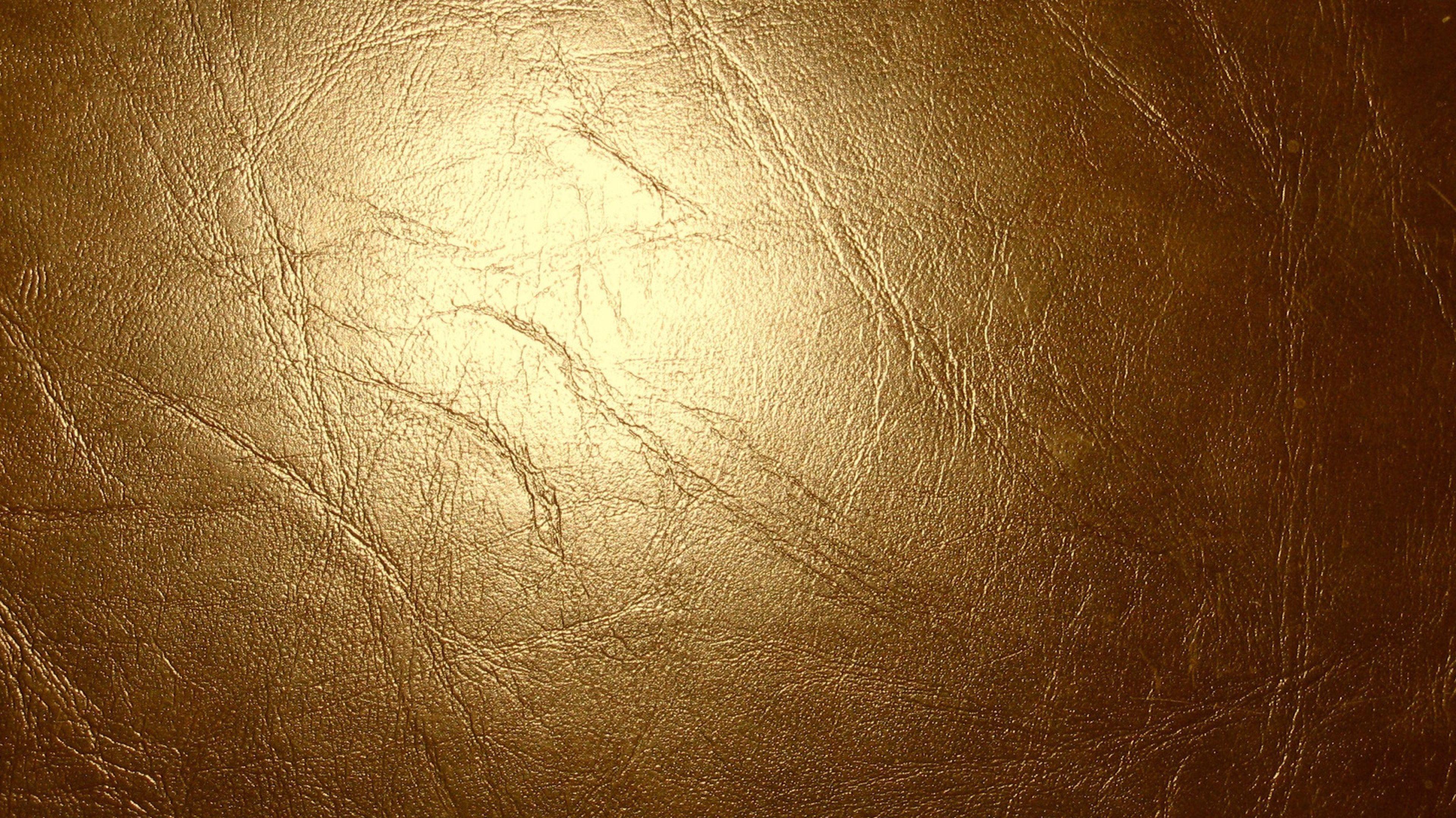3840x2160 HD Background Gold Leather Texture Wallpaper