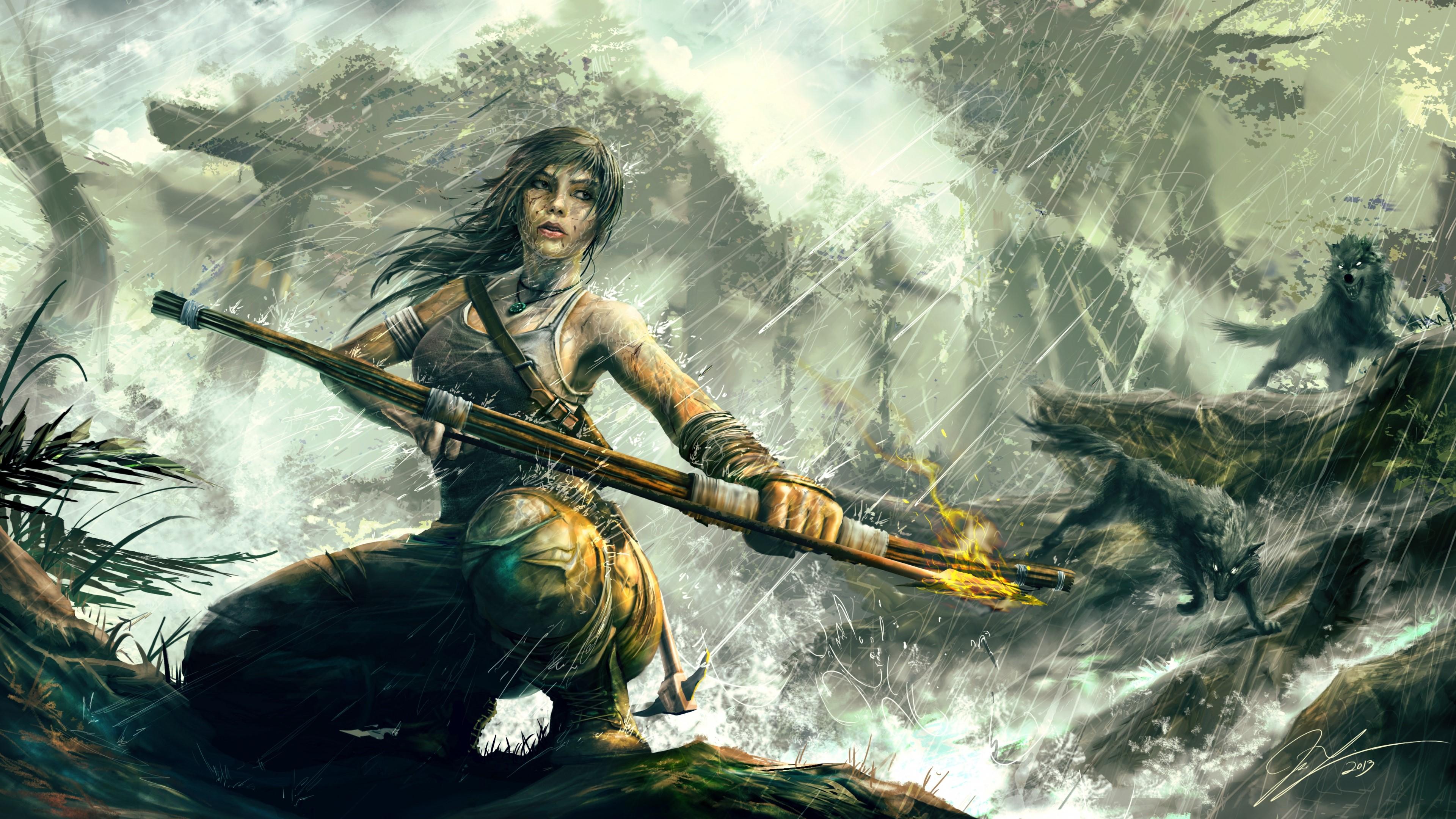 3840x2160 Tomb Raider Reborn Lara Croft Art Wallpaper 4k Ultra HD