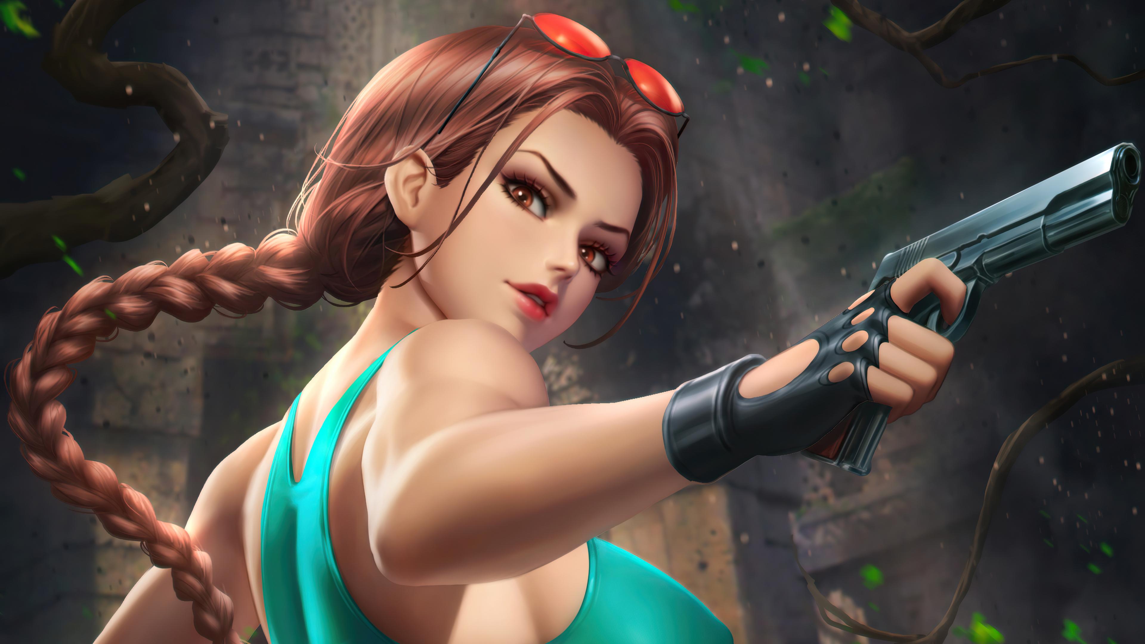 3840x2160 Lara Croft Tomb Raider Art, HD Artist, 4k Wallpaper, Image, Background, Photo and Picture
