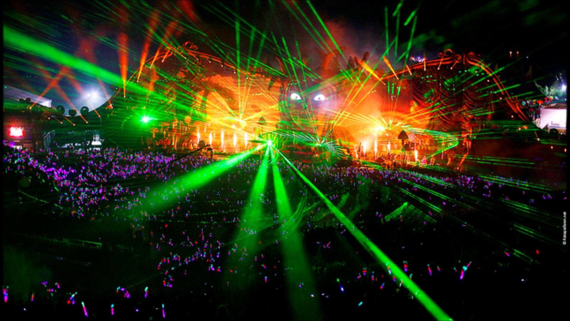 1920x1080 Tomorrowland 2018 Laser Show HD Wallpaper