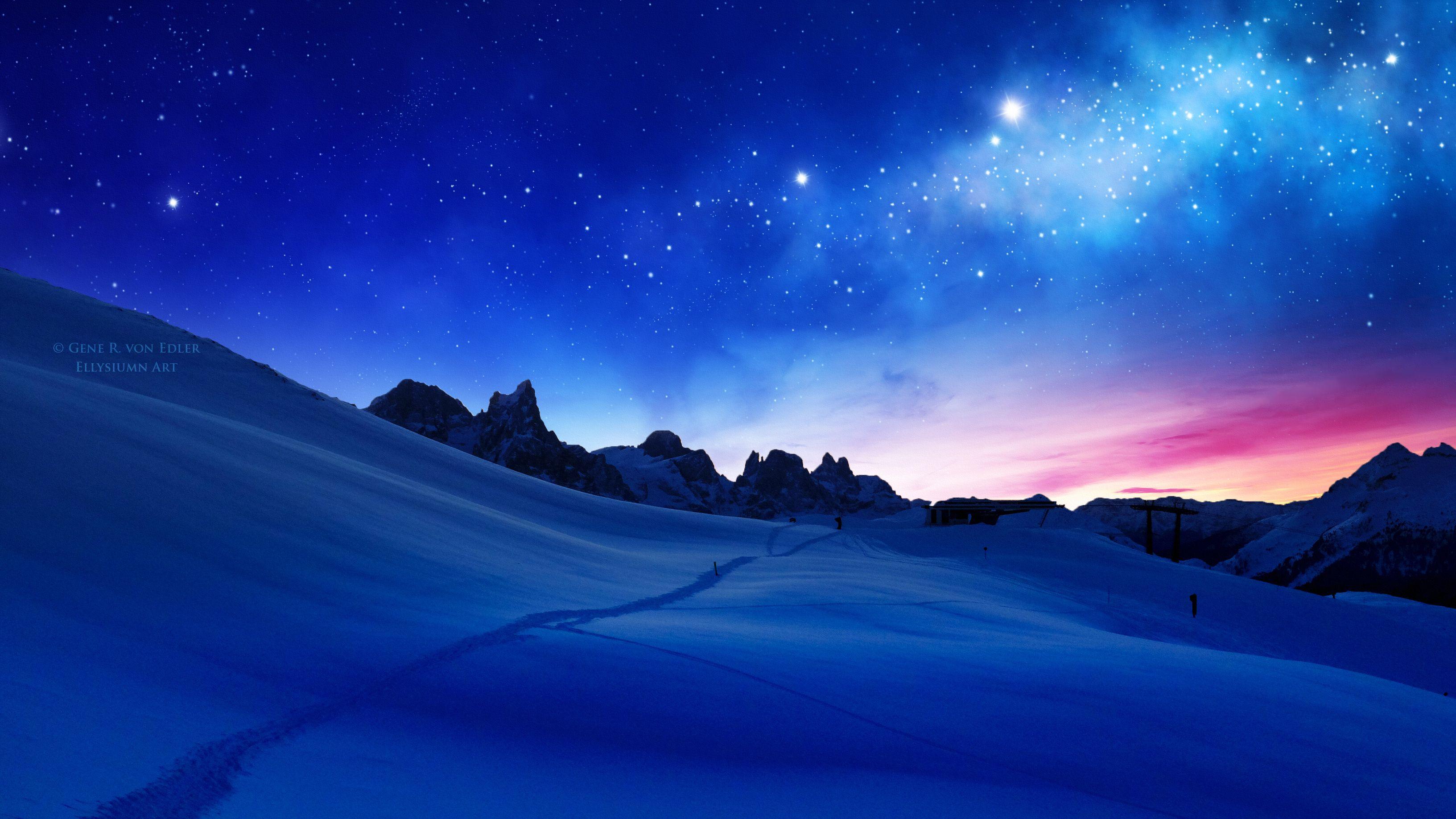 3265x1837 4k PC Blue Wallpaper