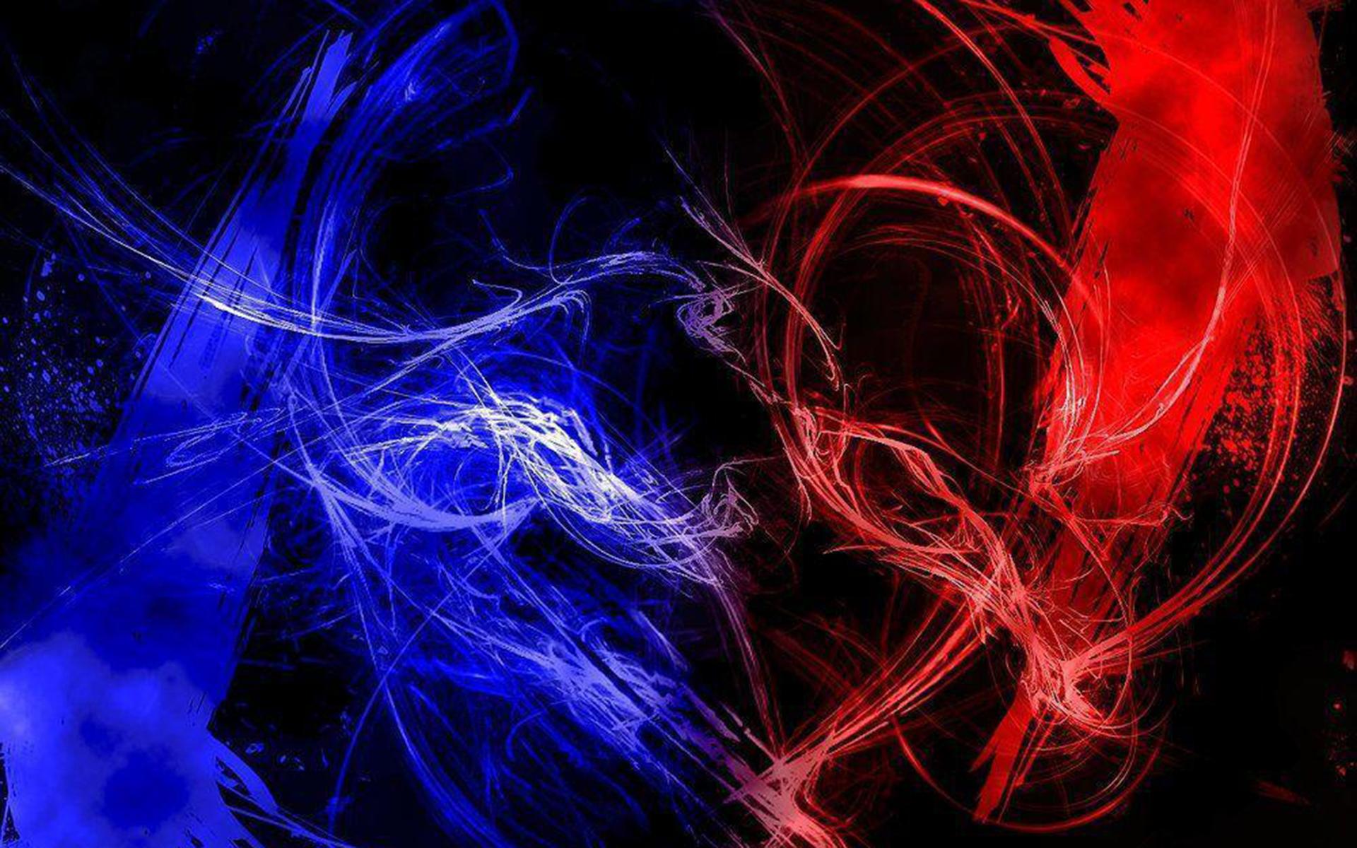 1920x1200 Free Download Cool Red and Blue Wallpaper for PC