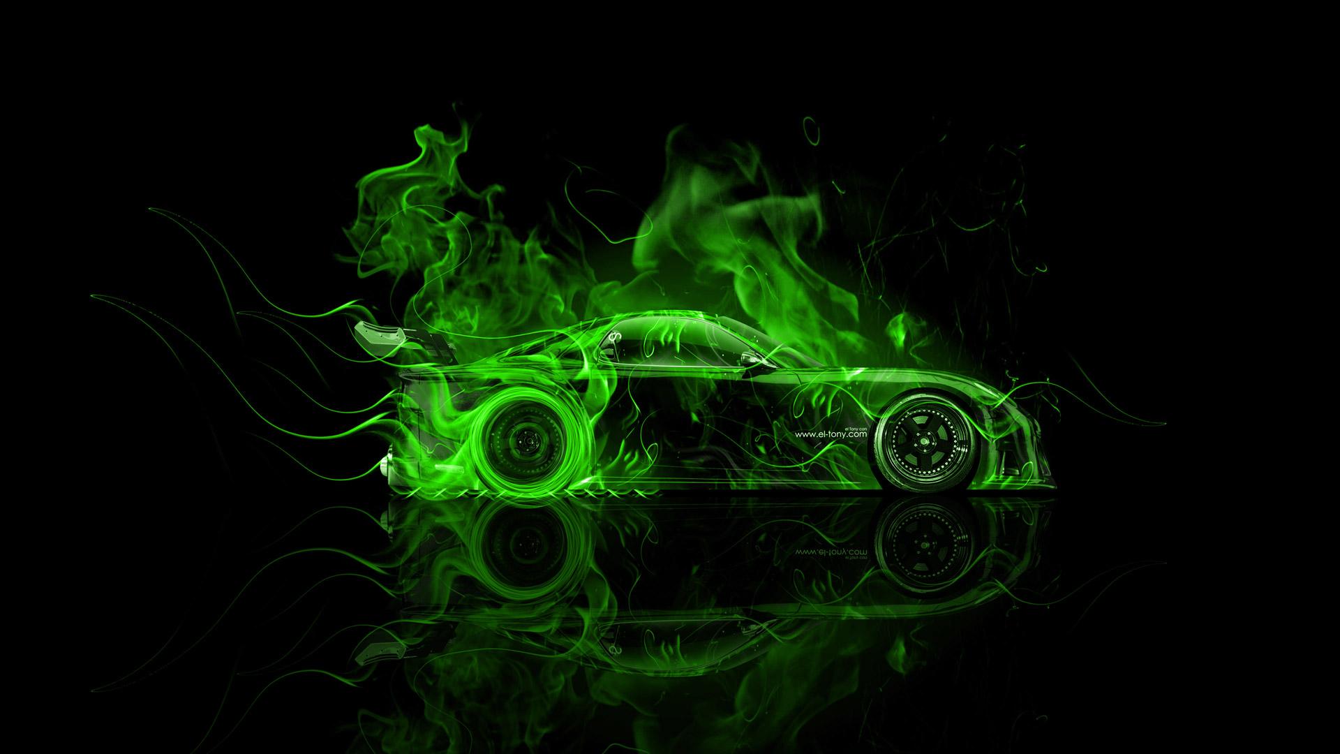1920x1080 Mazda RX7 VeilSide JDM Side Fire Abstract Car 2015 el Tony