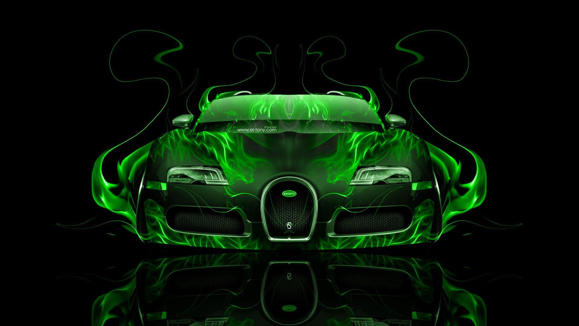 1920x1080 Fire Car Wallpaper