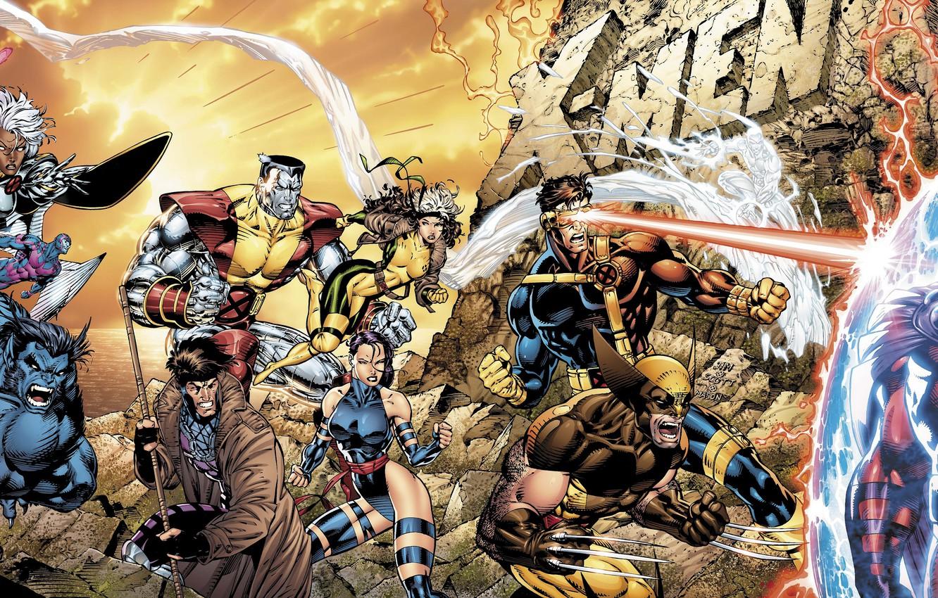 1332x850 Wallpaper Wolverine, Marvel, Magneto, Beast, Colossus, X Men Image For Desktop, Section фантастика
