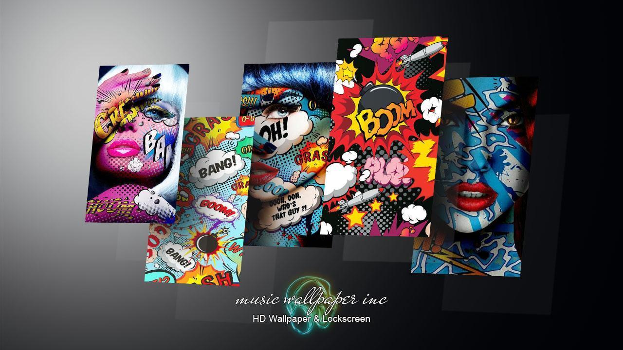 1280x720 Pop Art Abstract Vintage HD Wallpaper for Android