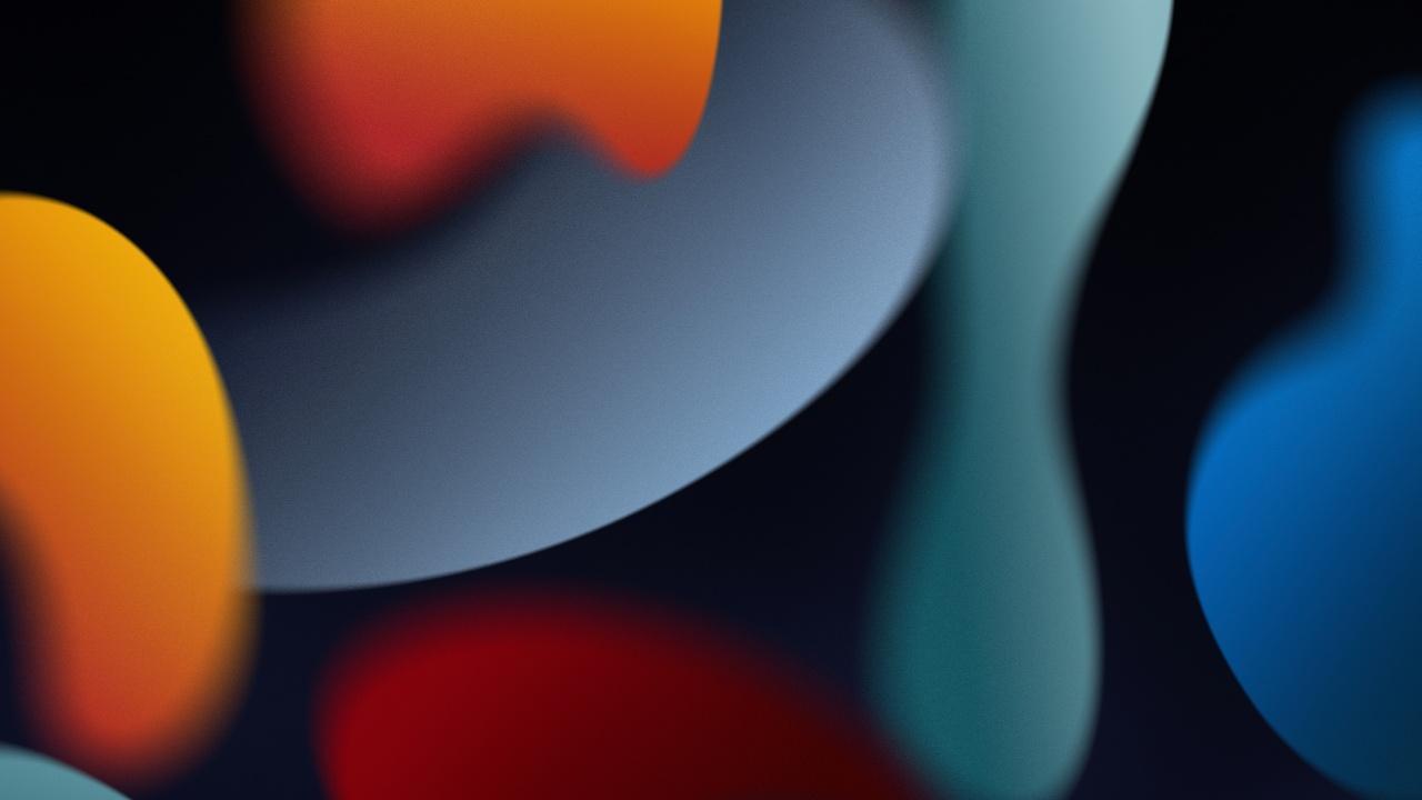 1280x720 iOS 15 Wallpaper 4K, Stock, Dark Mode, iPadOS WWDC HDR, Abstract