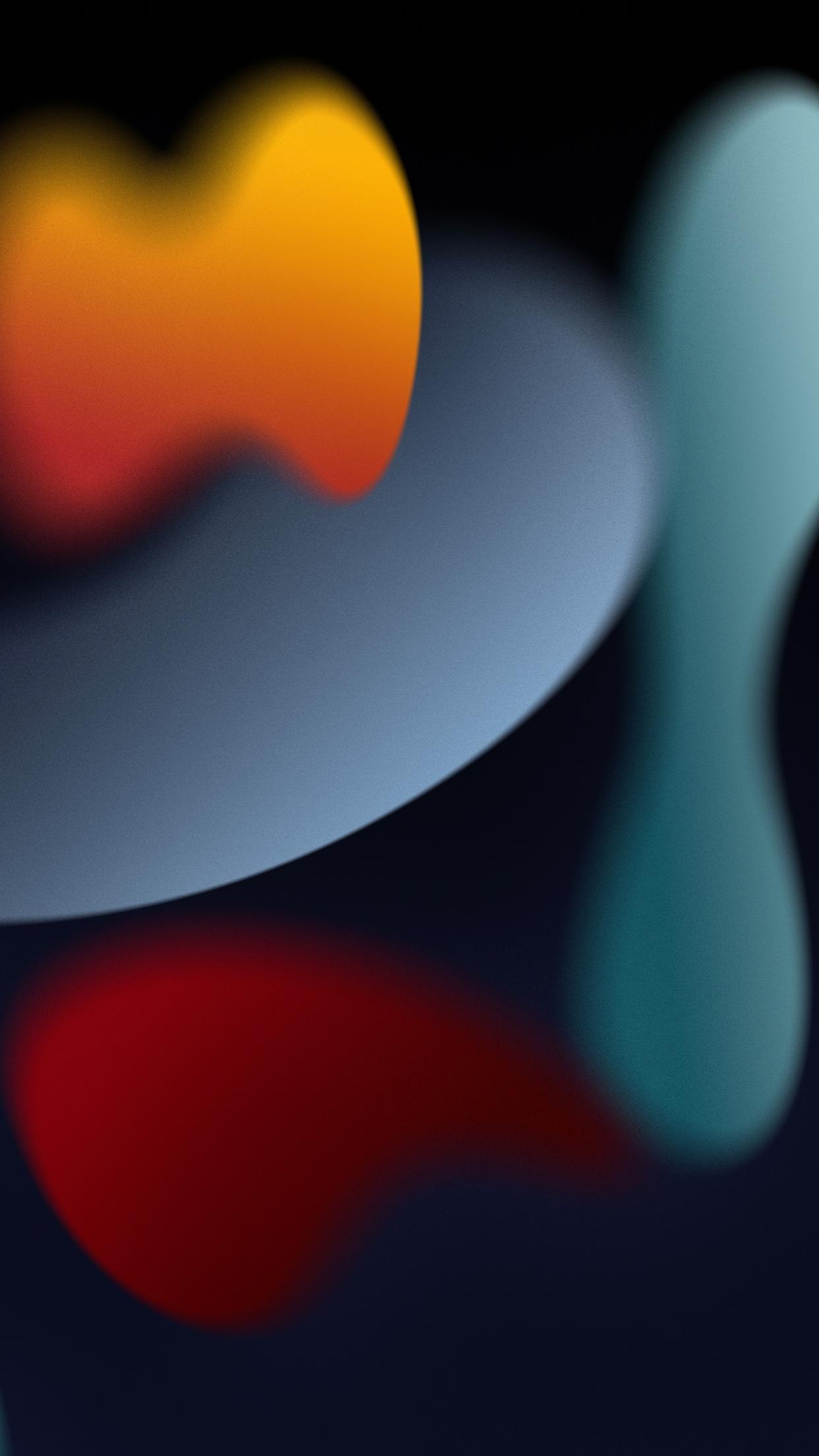 1242x2208 iOS 15 Wallpaper 4K, Stock, Dark Mode, iPadOS WWDC HDR, Abstract