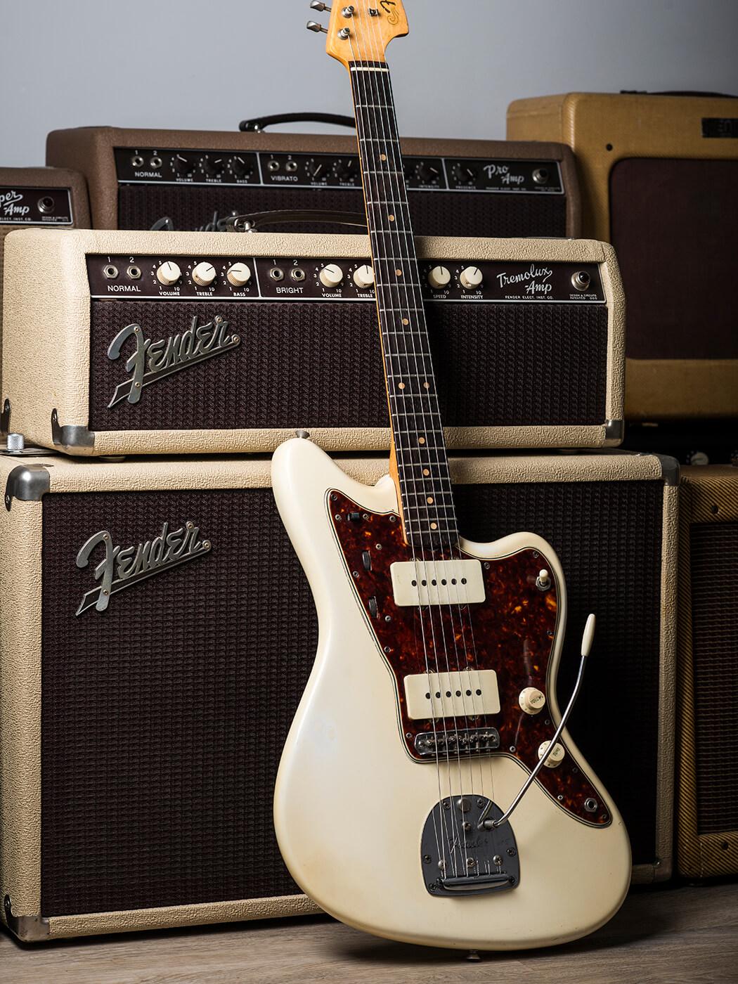 1050x1400 Vintage Bench Test: 1961 Jazzmaster vs 1966 Jaguar shootout. Guitar.com. All Things Guitar