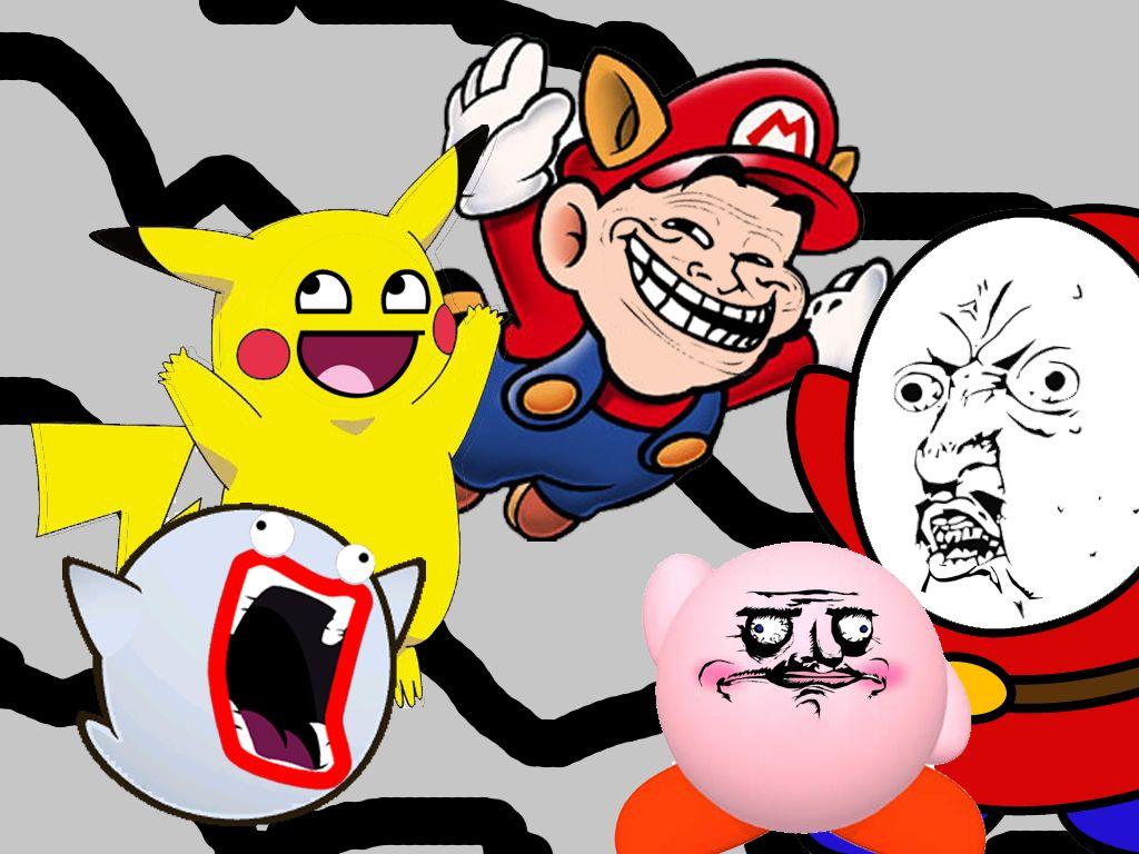 1024x768 Funny Cartoon Faces 5 Background Wallpaper