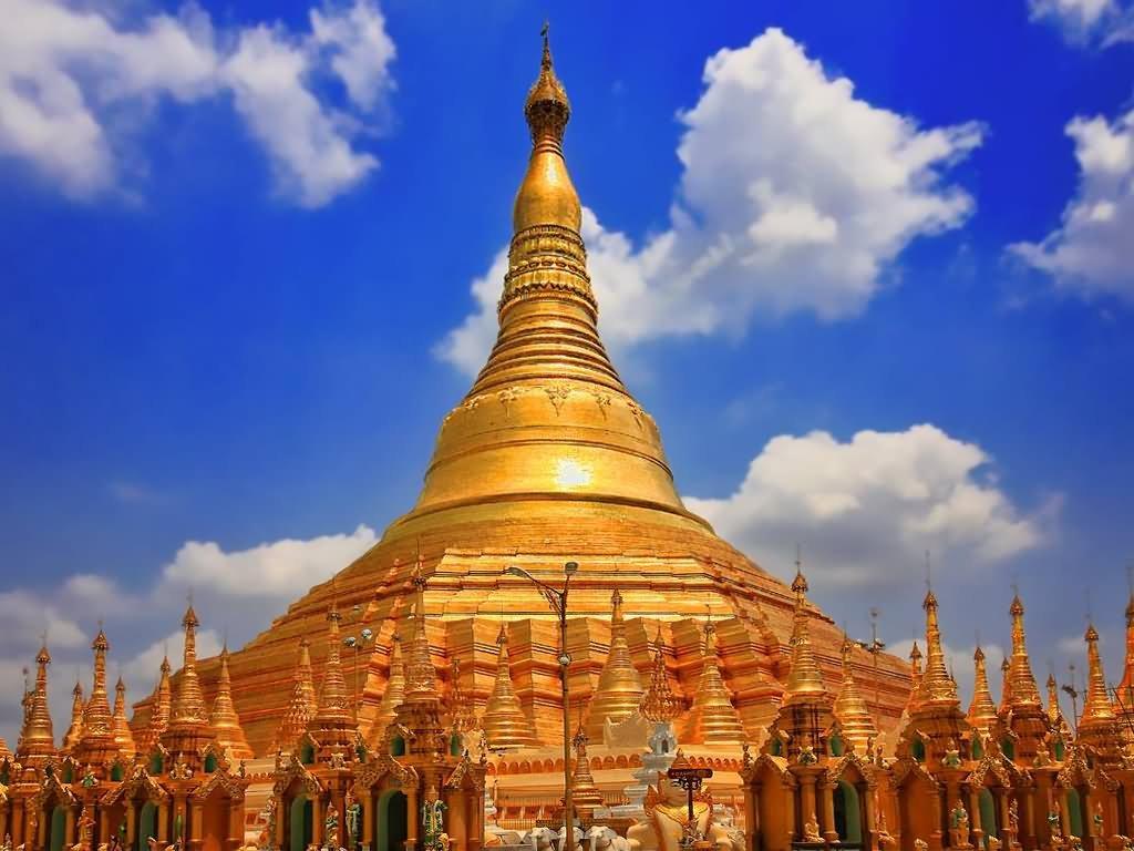 1024x768 Shwedagon Pagoda Myanmar HD Desktop Wallpaper 88742