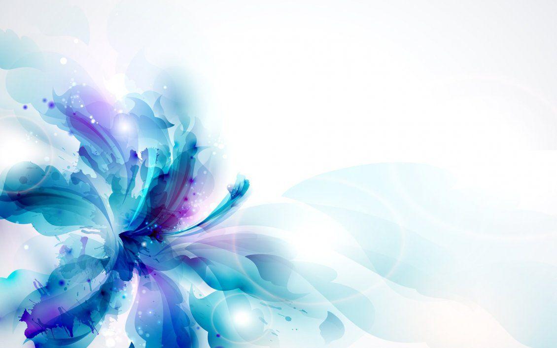 1130x706 Blue orchid flower digital art design