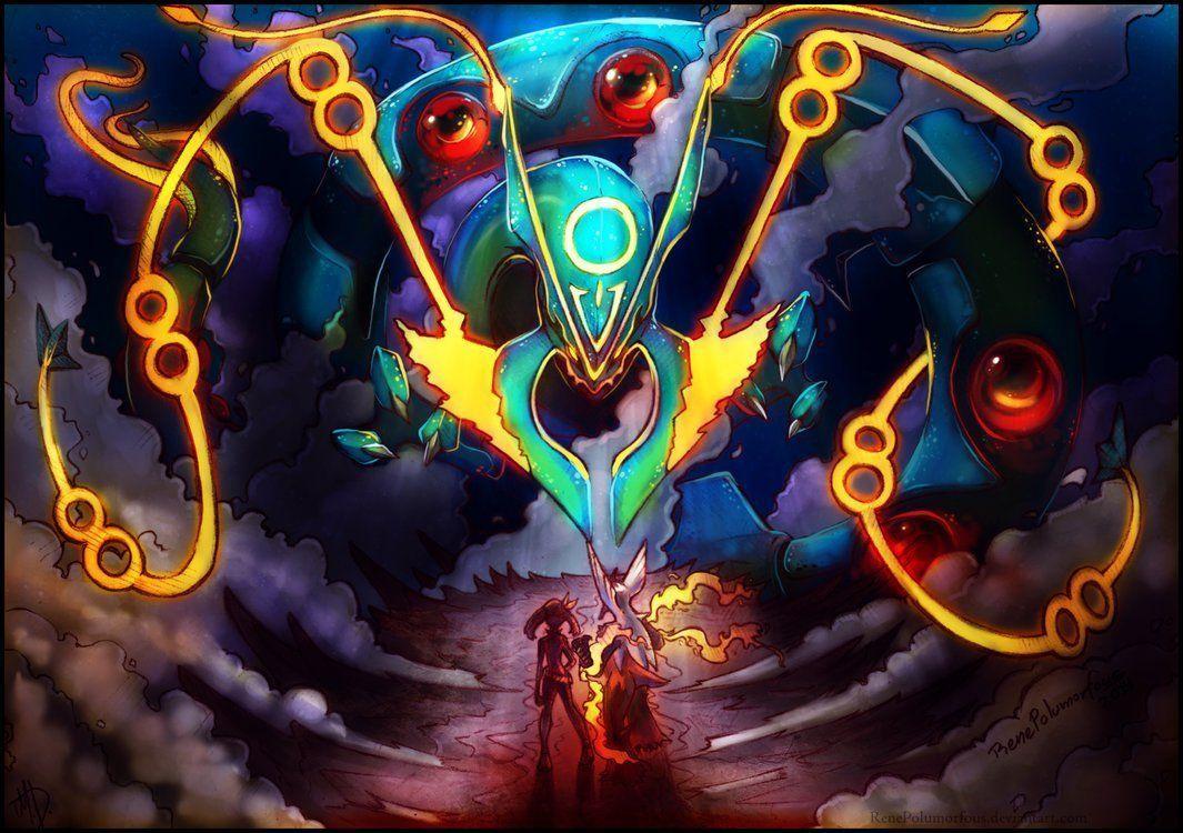 1065x750 Pokemon Wallpaper Shiny Rayquaza