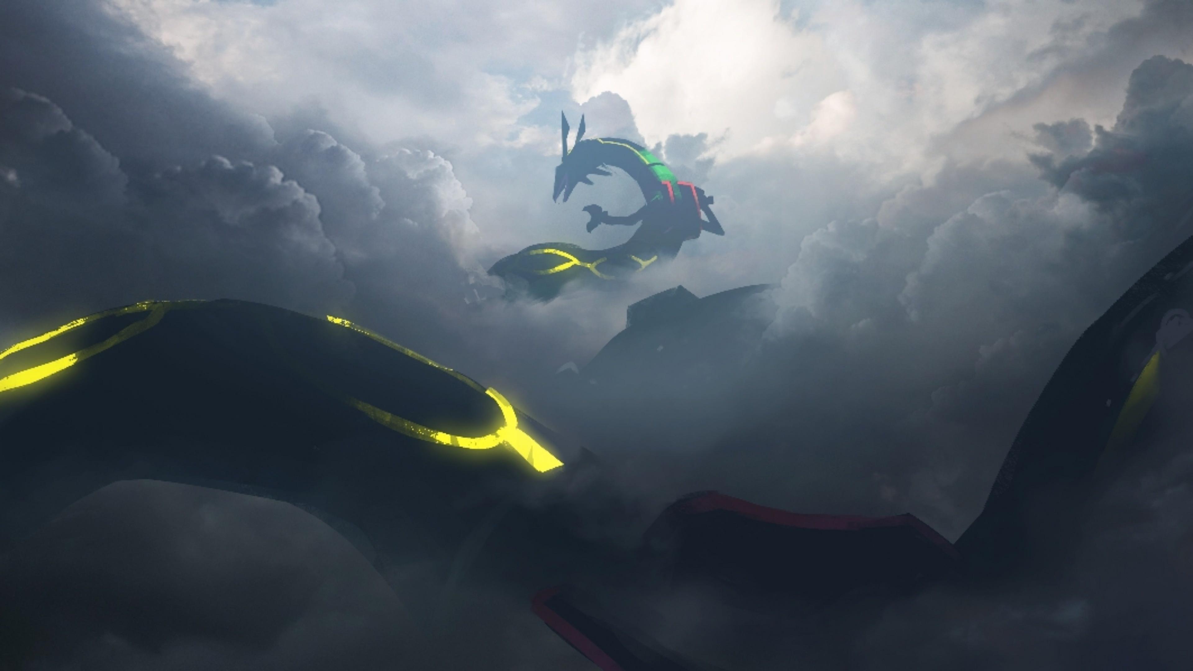 3840x2160 4k Rayquaza Wallpaper