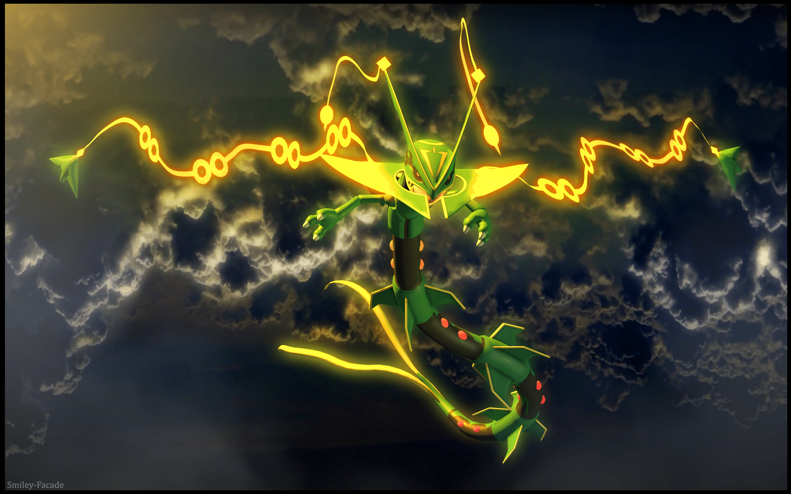 2560x1600 Mega Rayquaza. Pokemon rayquaza, Rayquaza wallpaper, Pokemon dragon