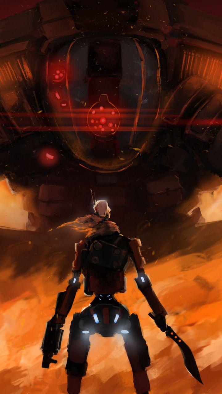 720x1280 Titanfall digital art, soldier, 720x1280 wallpaper. Titanfall, Art, Digital art