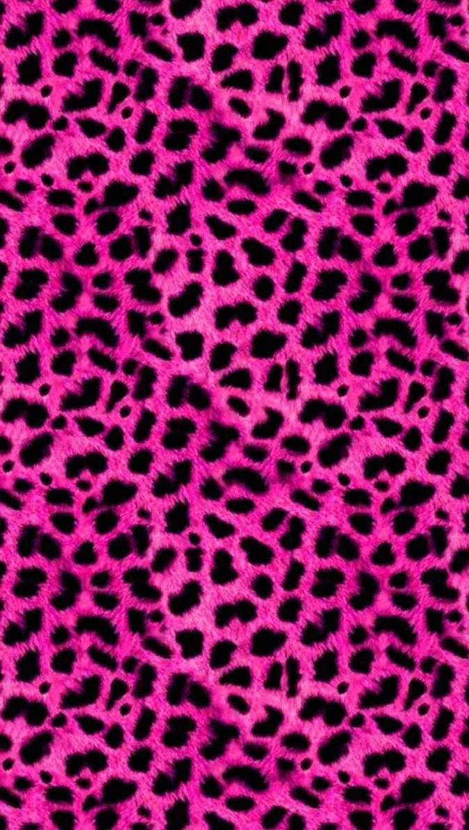 673x1190 Pink Leopard Print Wallpaper