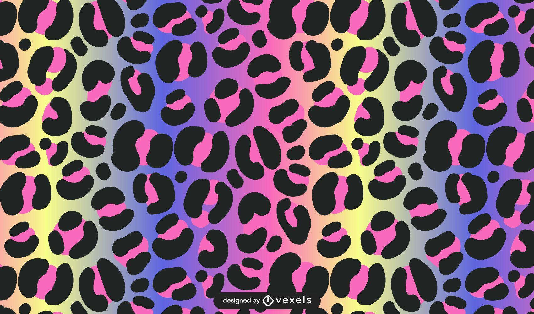 1700x1000 Neon Leopard Pattern Design Vector Download