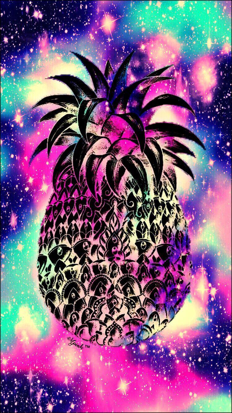 750x1334 Galaxy Midnight Pineapple WallpaperLockscreen nữ tính, dễ thương