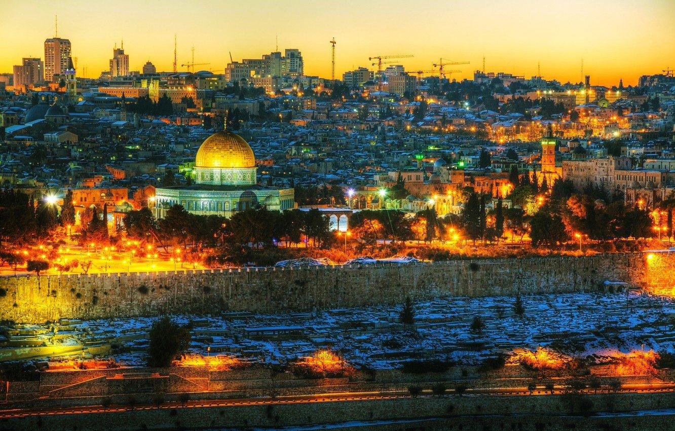 1332x850 Jerusalem Old City HD Desktop Wallpaper