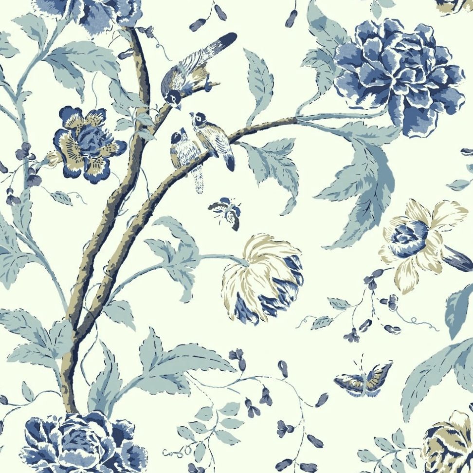 972x972 Birds and Floral Wallpaper