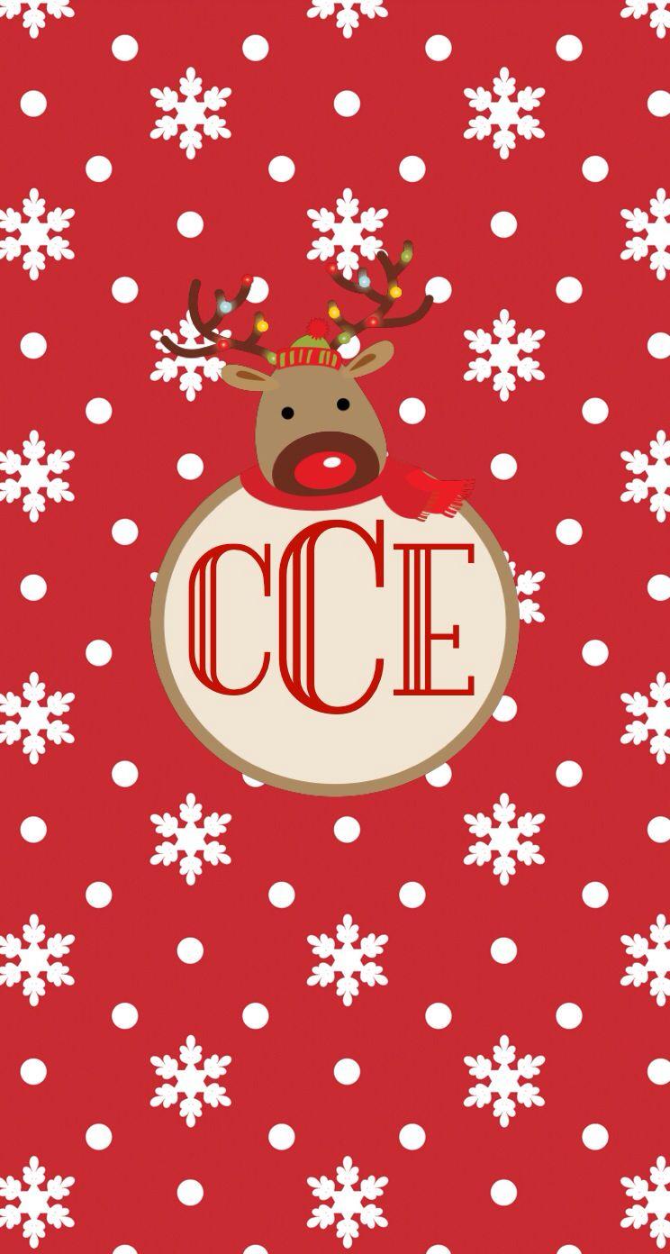 744x1392 Christmas monogram wallpaper. Monogram wallpaper, Christmas art, Christmas monogram