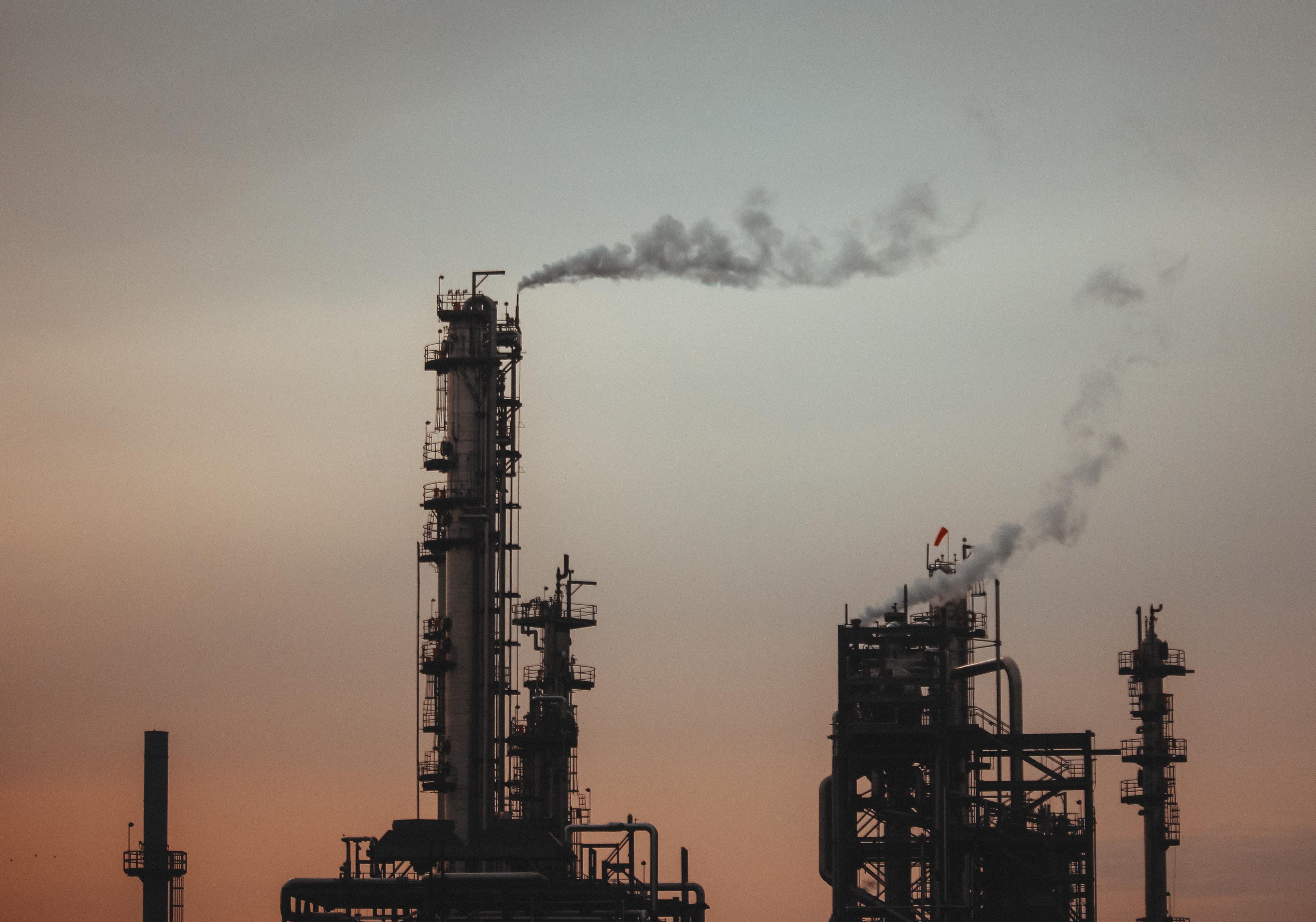 4041x2831 Industrial Factories Smoke Clear Sky Factory Tubes Wallpaper:4041x2831