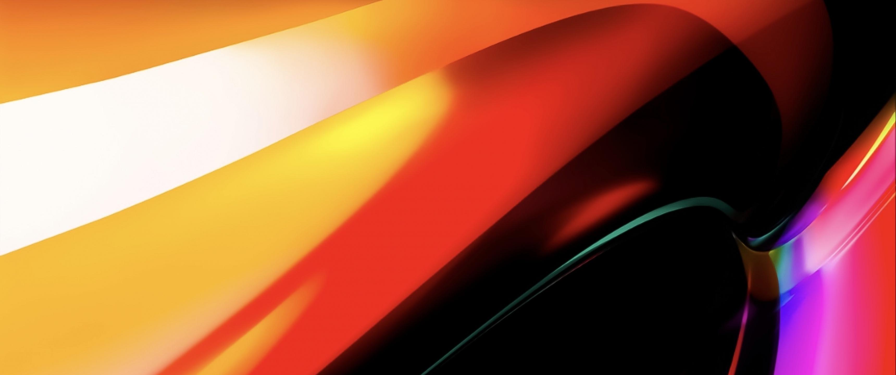 3440x1440 MacBook Pro Wallpaper 4K, Orange, Apple, Stock, Abstract