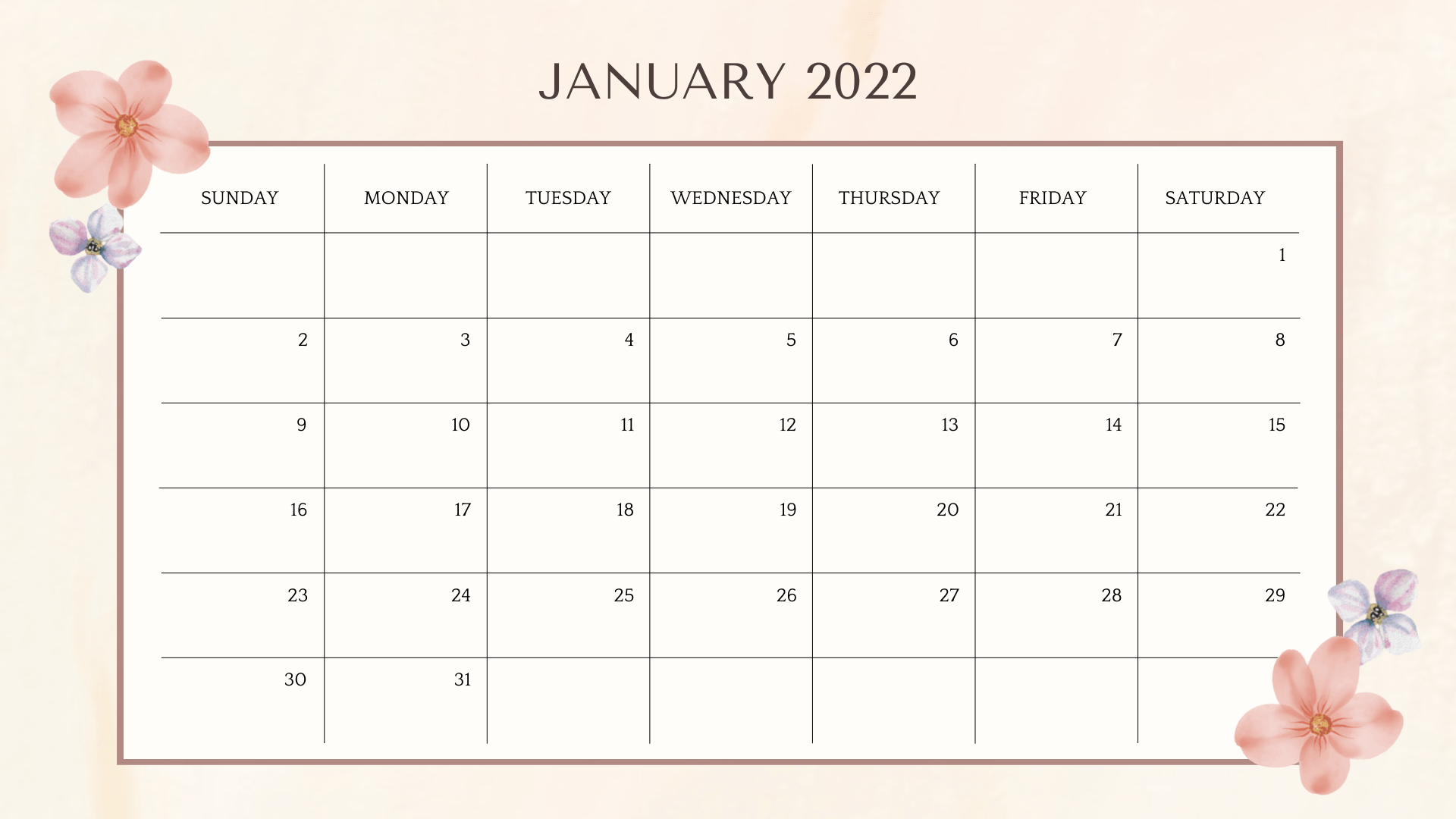 1920x1080 Calendar Free Download