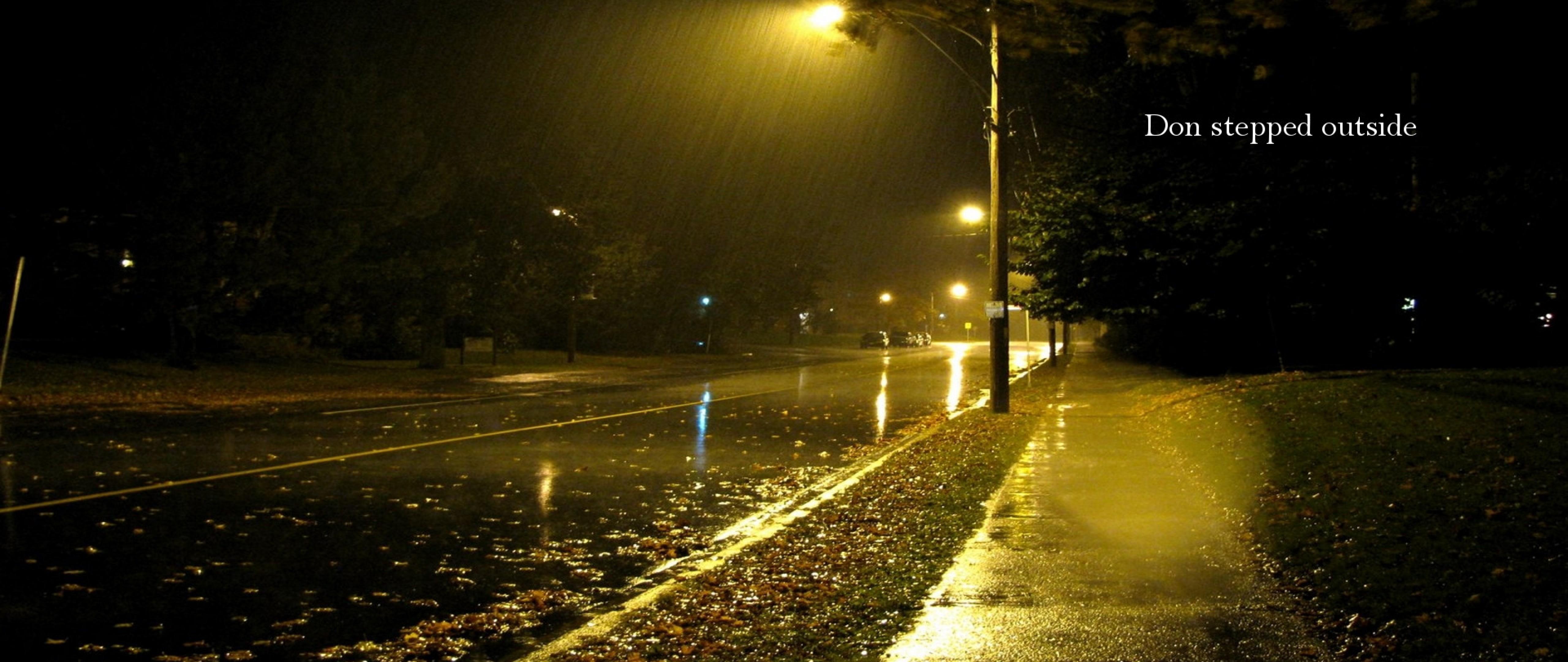 5120x2160 Rainy Street At Night HD Wallpaper 4K Ultra HD Wide TV