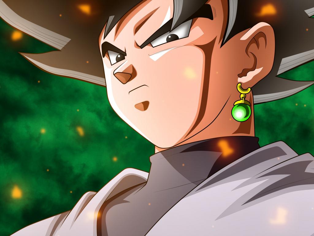 1024x768 Black goku, dragon ball, anime wallpaper, HD image, picture, background, 957a26