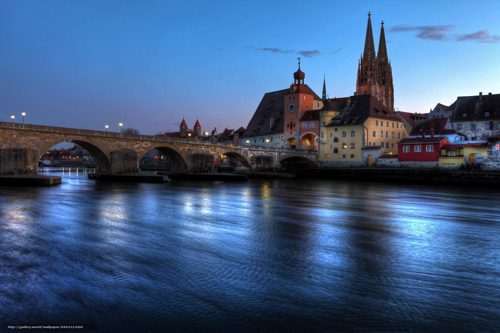 1600x1066 Download wallpaper Regensburg, Regensburg, Germany, Bayern free desktop wallpaper in the resolution 2048x1365
