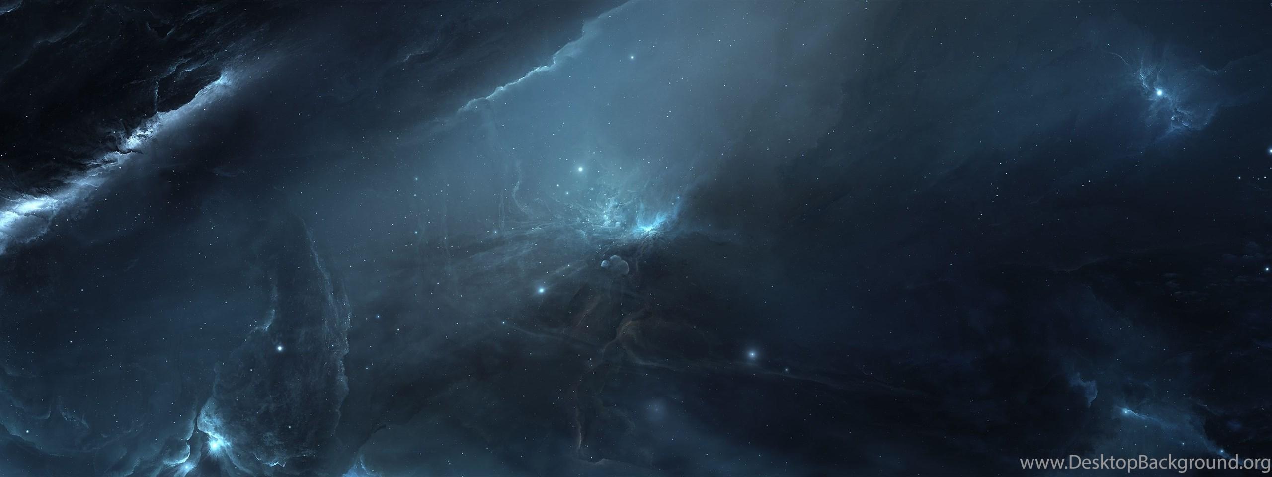 2560x960 Fields Of Utopia 2 Triple Monitor Space Wallpaper : Wallpaper Desktop Background
