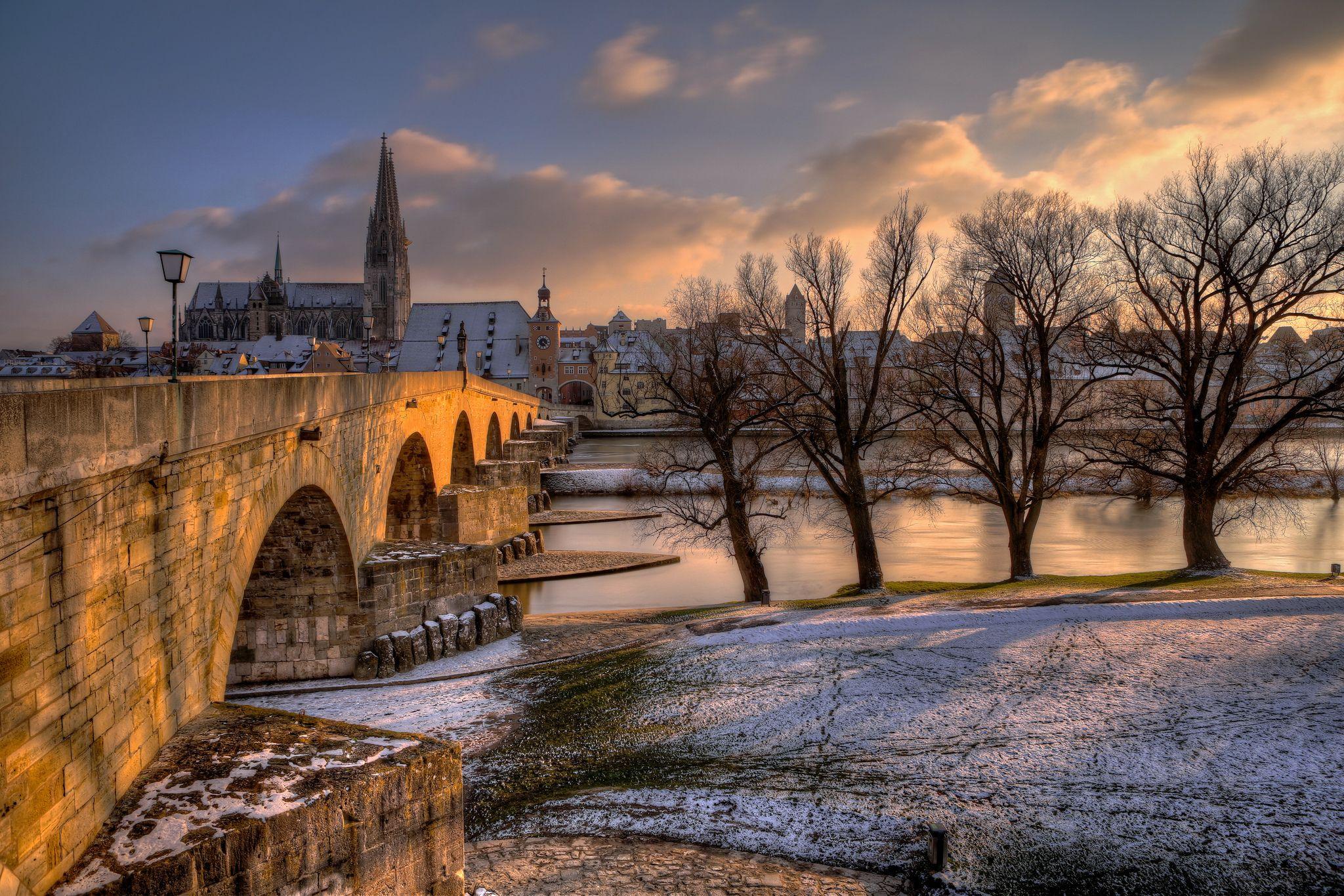 2048x1365 Download wallpaper regensburg, bavaria, germany, Regensburg free desktop wallpaper in the resolution 20. Germany in winter, Regensburg, Travel around the world