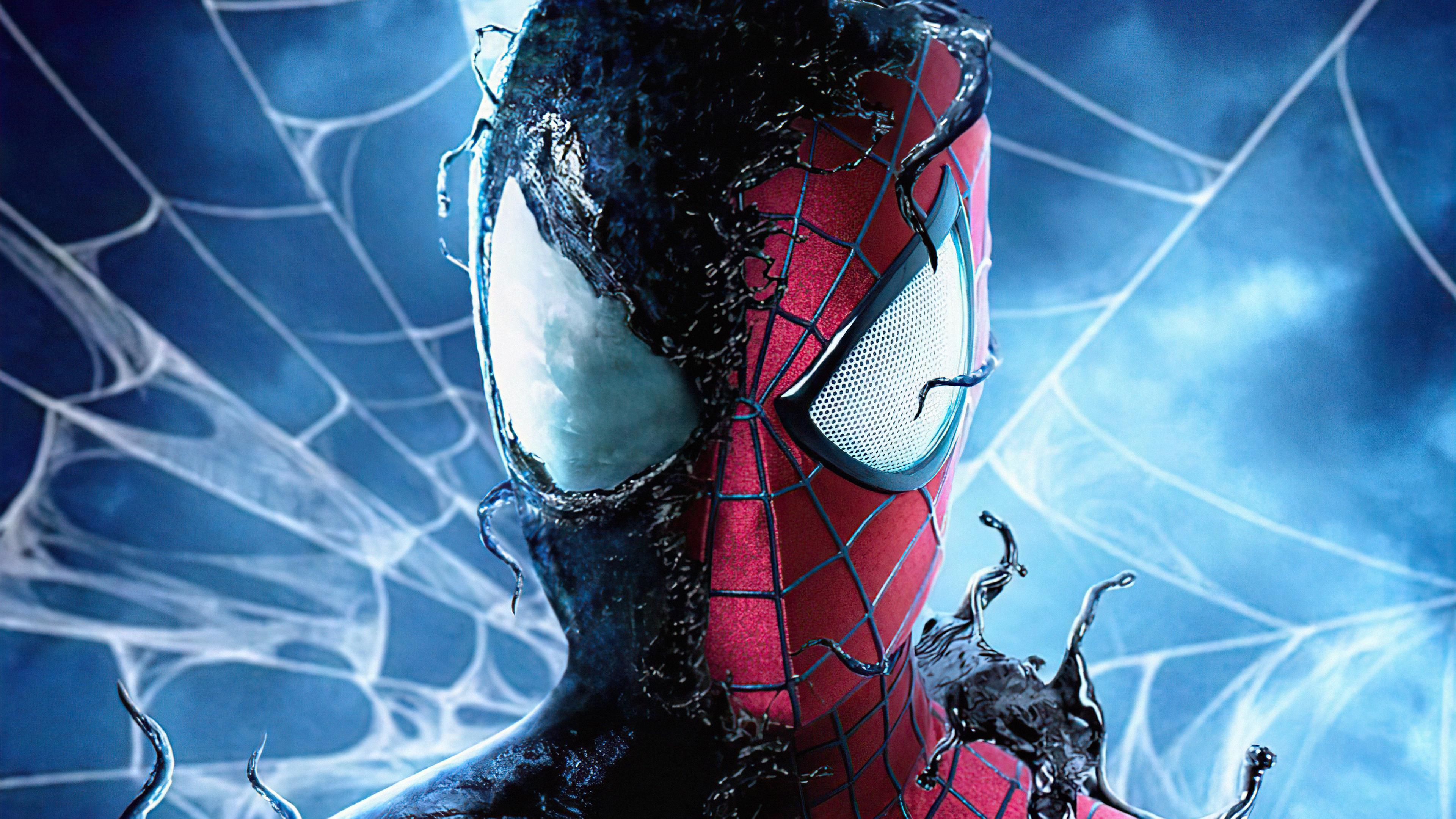 3840x2160 Spider Man With The Symbiote 4k, HD Superheroes, 4k Wallpaper, Image, Background, Photo and Picture