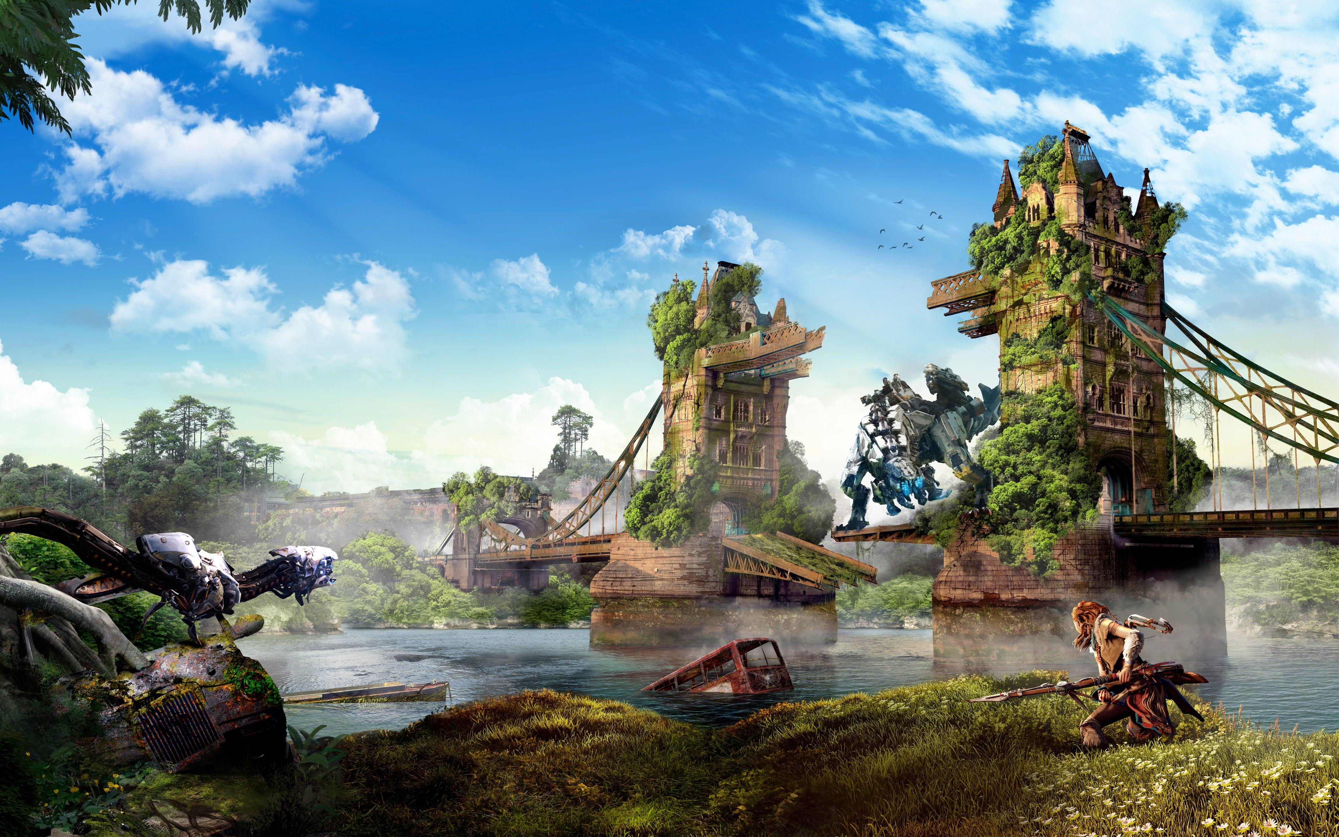 4400x2750 Horizon Zero Dawn London 4K 8K #London #Zero #Dawn #Horizon K #wallpaper #hdwallpaper #deskto. Horizon zero dawn wallpaper, Horizon zero dawn, Fantasy landscape