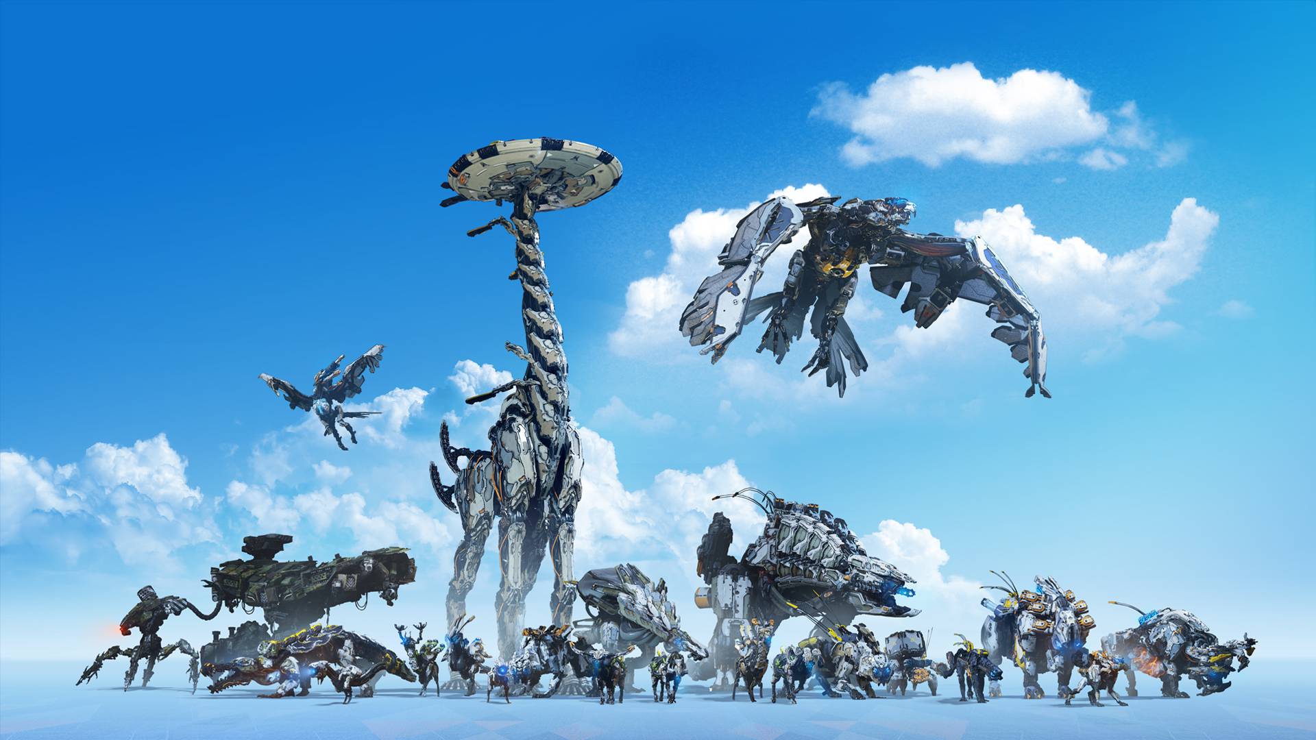 1920x1080 Horizon Zero Dawn Machines Wallpaper