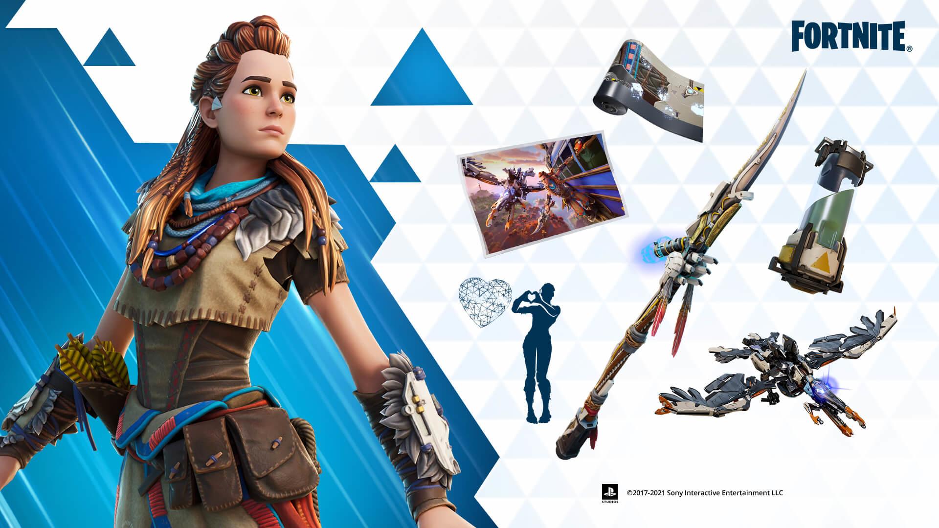 1920x1080 Horizon Zero Dawn's Aloy x Fortnite 1080P Laptop Full HD Wallpaper, HD Games 4K Wallpaper, Image, Photo and Background
