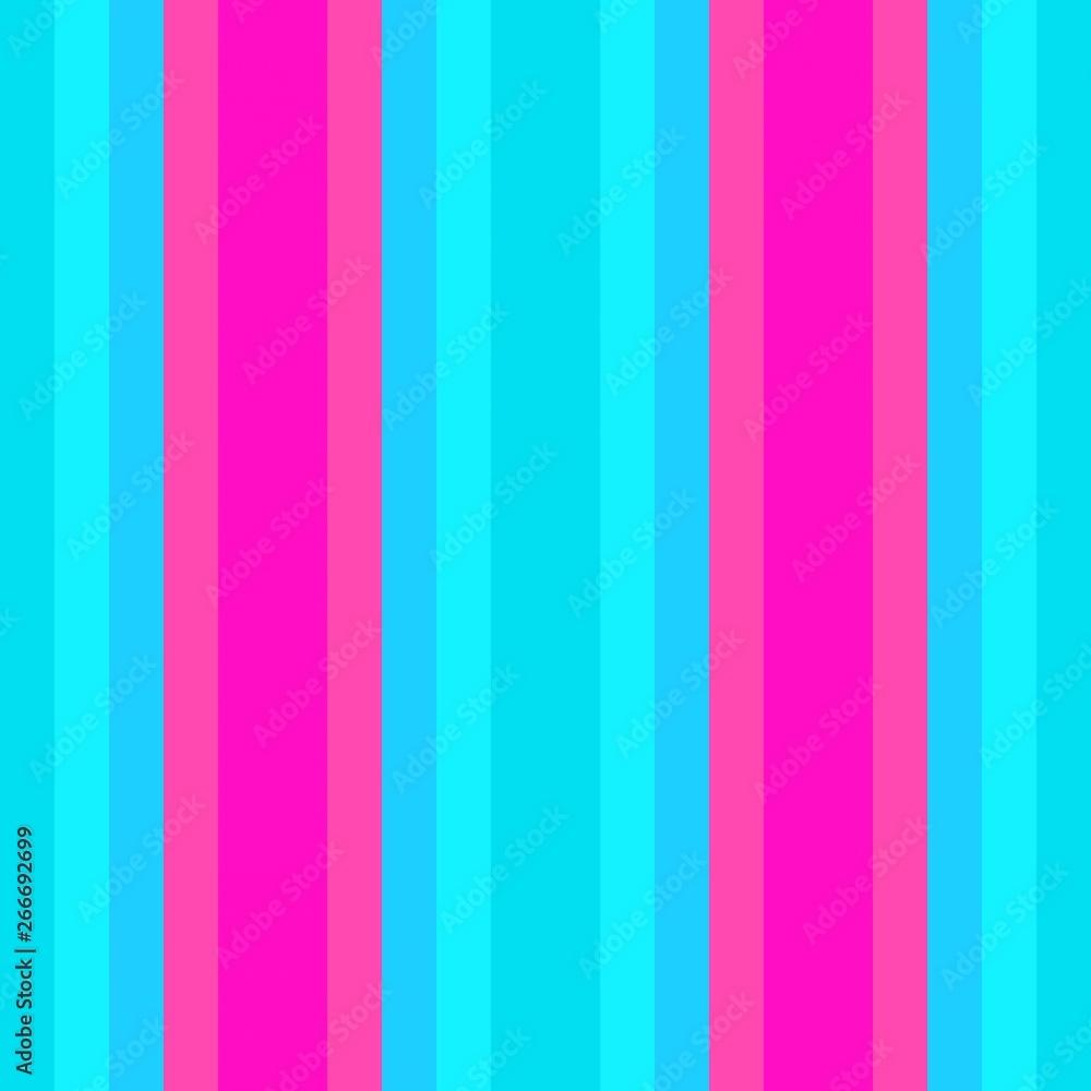 1000x1000 vertical wallpaper lines neon fuchsia, deep sky blue and corn flower blue colors. abstract background with stripes for wallpaper, presentation, fashion design or web site Stock Illustration
