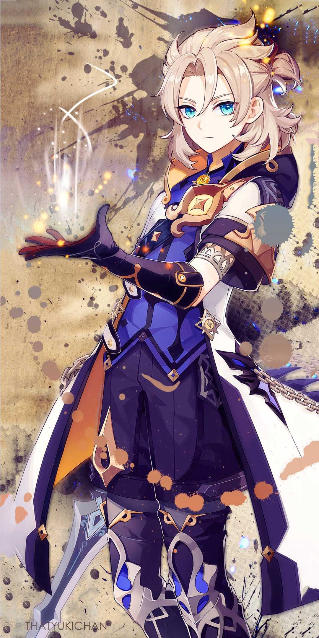 1080x2160 Albedo Genshin Impact Wallpaper