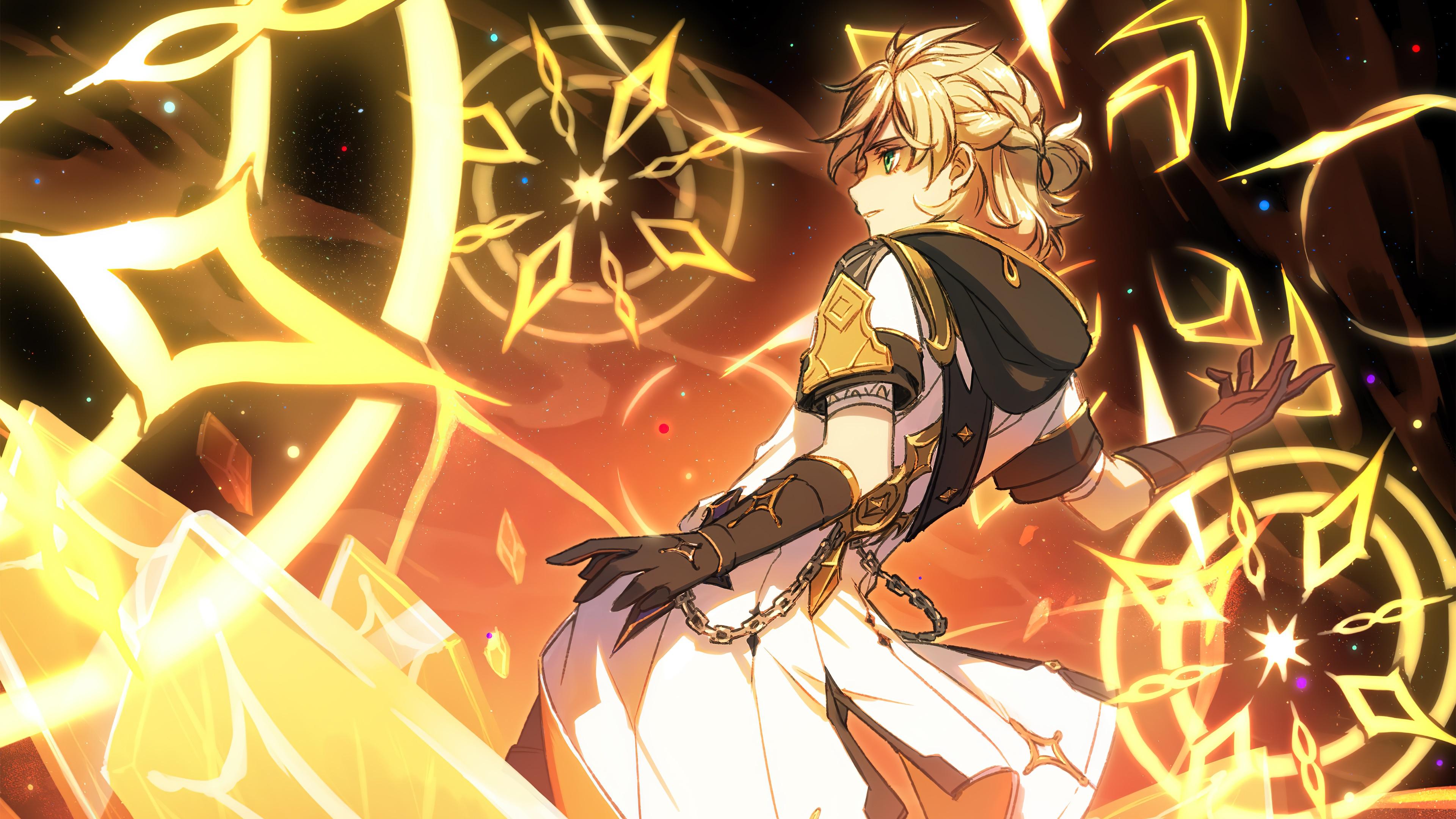 3840x2160 wallpaper, genshin impact, albedo, 4k, HD HD Wallpaper