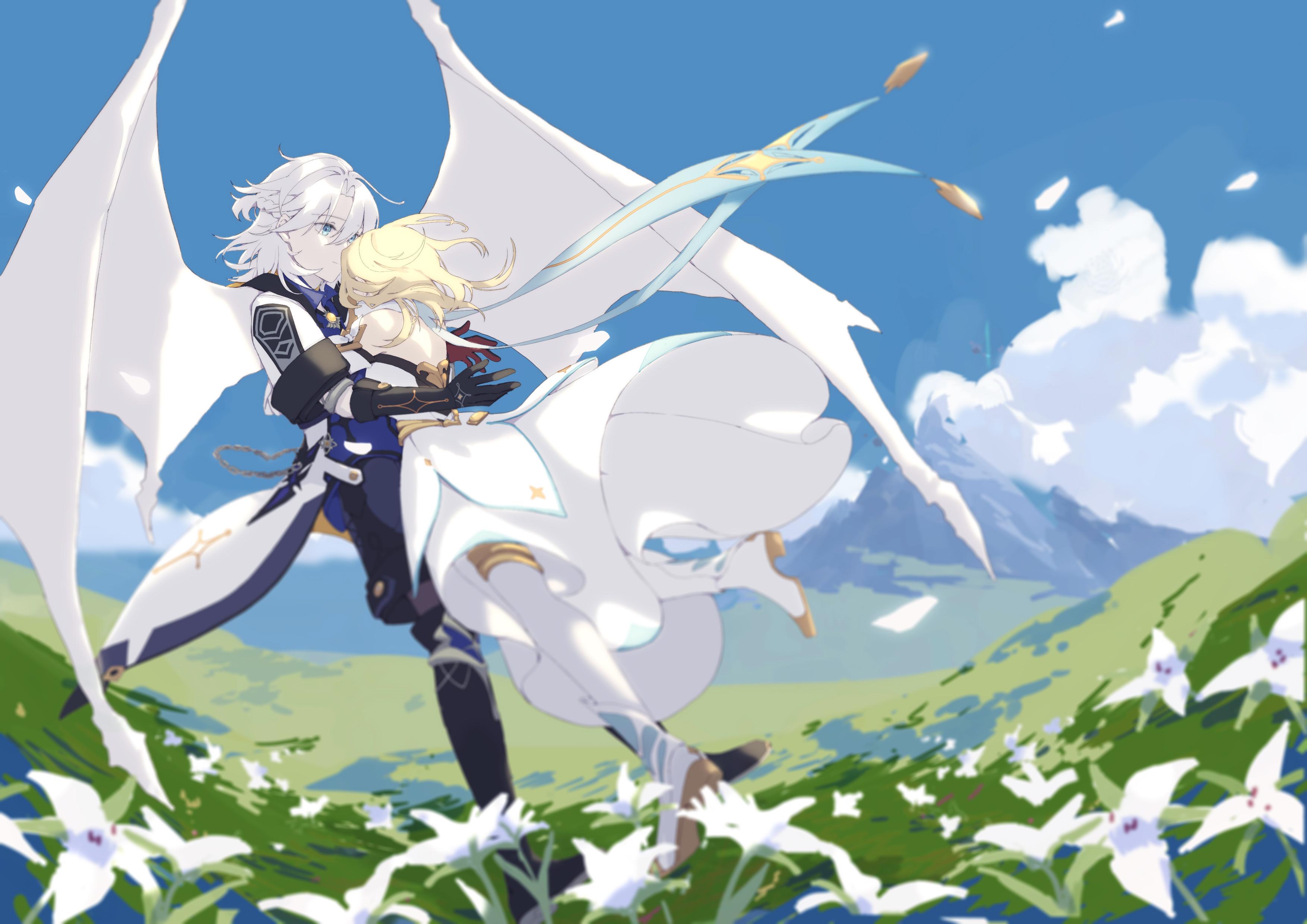 3508x2480 Albedo, Lumine (Genshin Impact) HD Wallpaper