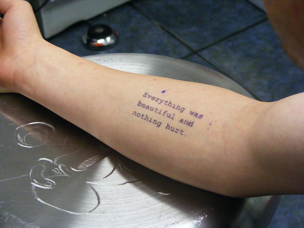1024x768 Kurt Vonnegut • Contrariwise: Literary Tattoos