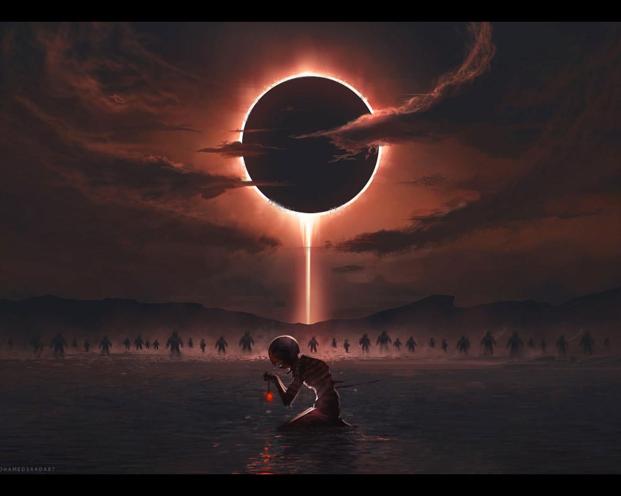 1280x1024 Wallpaper Berserk, Black Swordsman, Demon, Solar Eclipse • Wallpaper For You HD Wallpaper For Desktop & Mobile