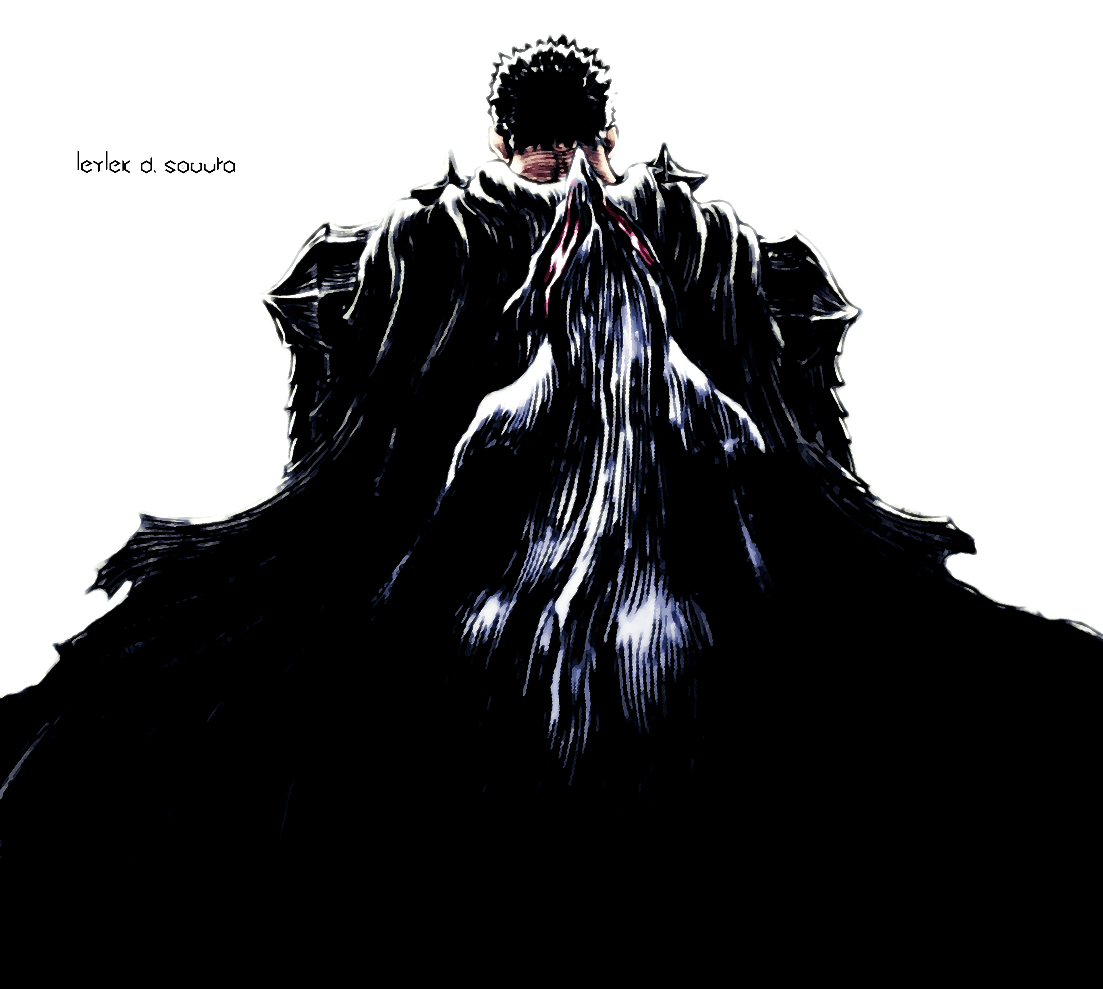 3840x3444 Leylek D Sovura Artwork Black Swordsman Berserk Kentaro Miura Wallpaper:3840x3444