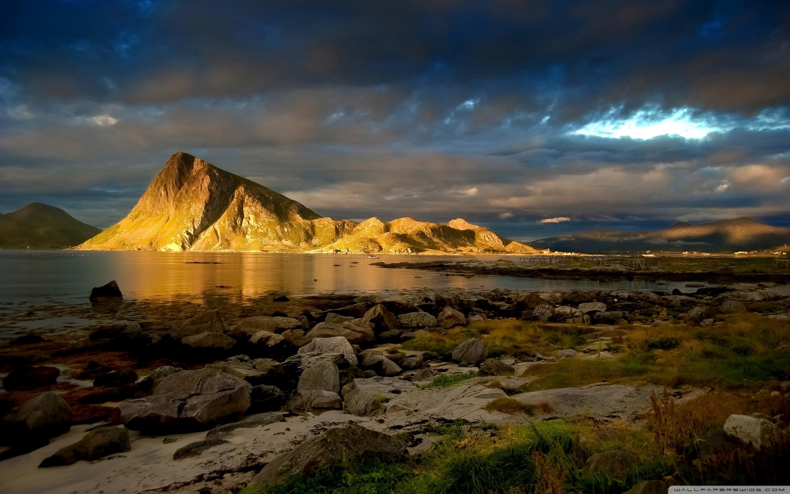 2560x1600 Golden Mountain Ultra HD Desktop Background Wallpaper for : Multi Display, Dual Monitor : Tablet