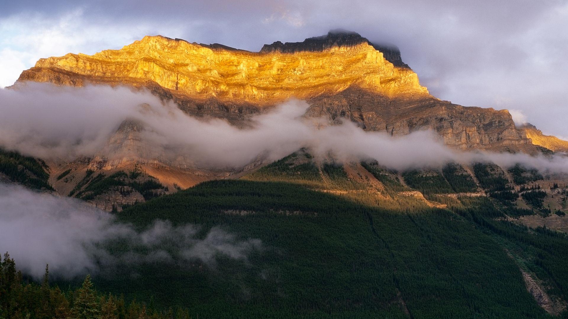 1920x1080 Golden Mountain Feng Shui Image. Kerkeslin mountain in Canadian Rocky Mountains with very special sunset light and. Feng shui image, Feng shui, Feng shui master